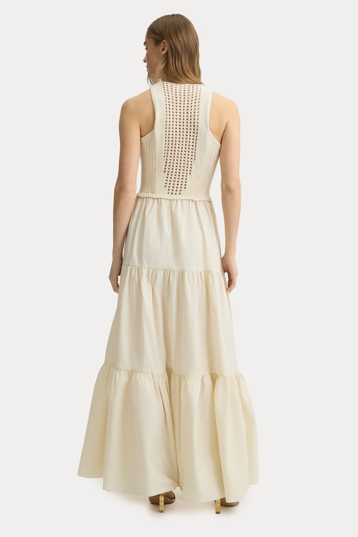 Liu Jo İnce Örgü Detaylı Maxi Elbise