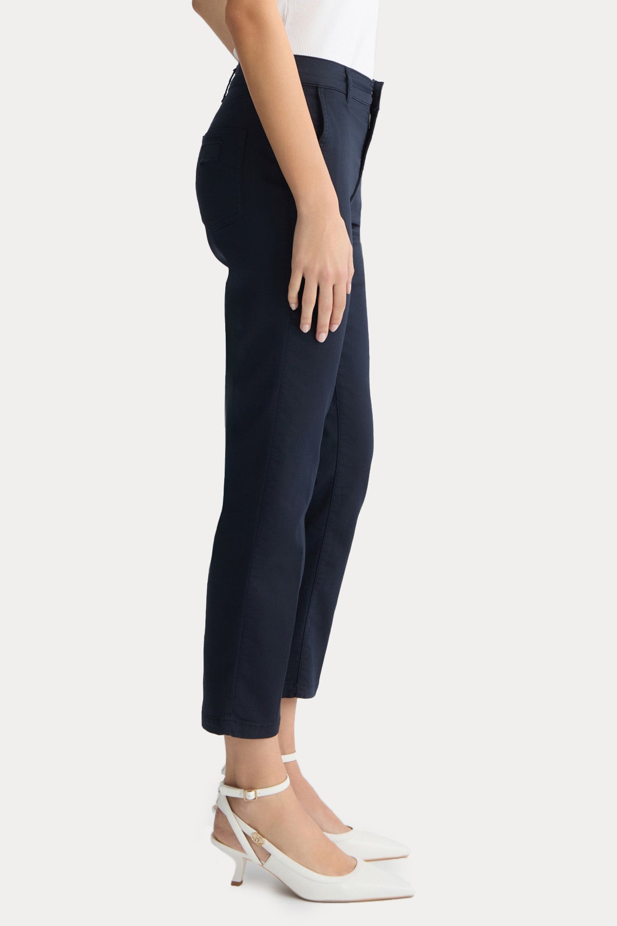 Liu Jo Straight Fit Yandan Cepli Streç Pantolon