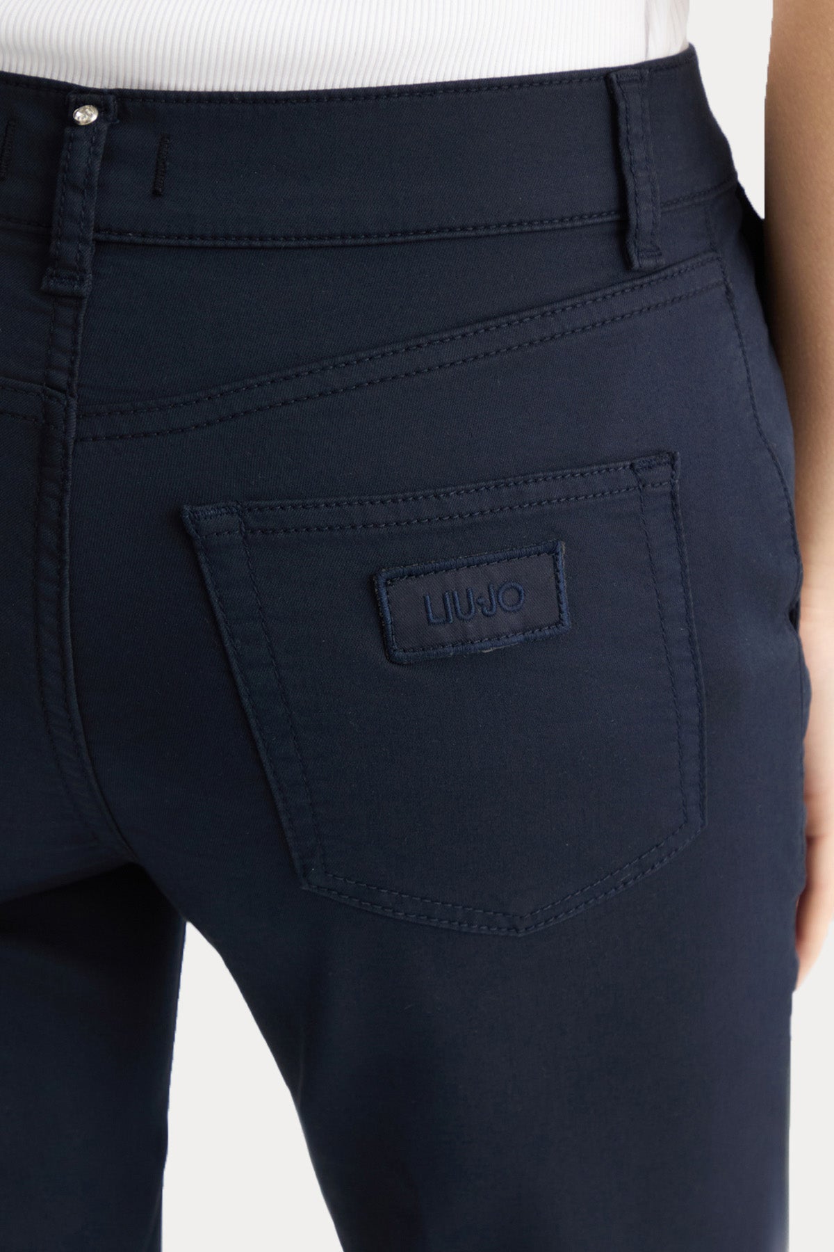 Liu Jo Straight Fit Yandan Cepli Streç Pantolon