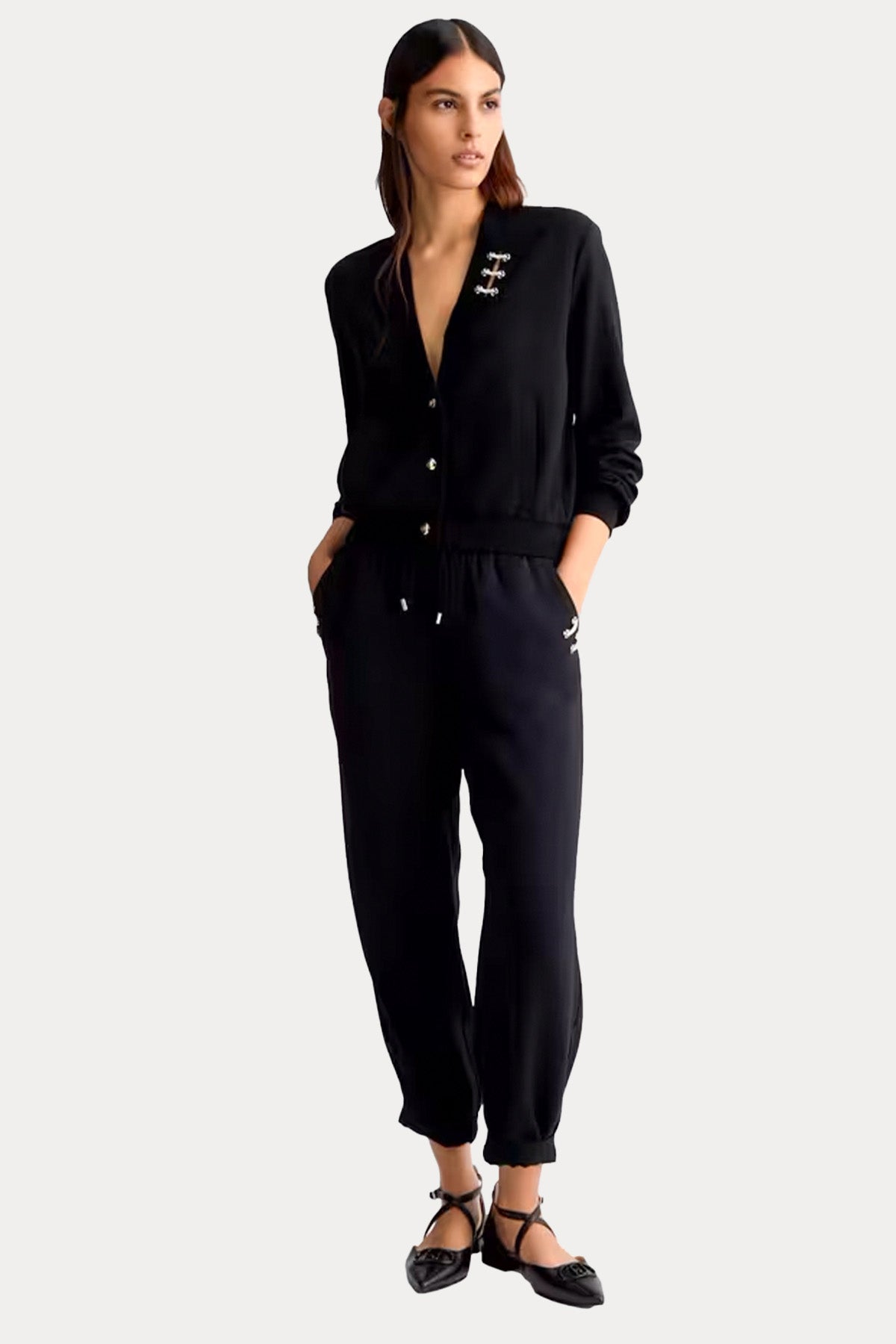 Liu Jo Relaxed Fit Sweatshirt Ceket-Ceket-Libas