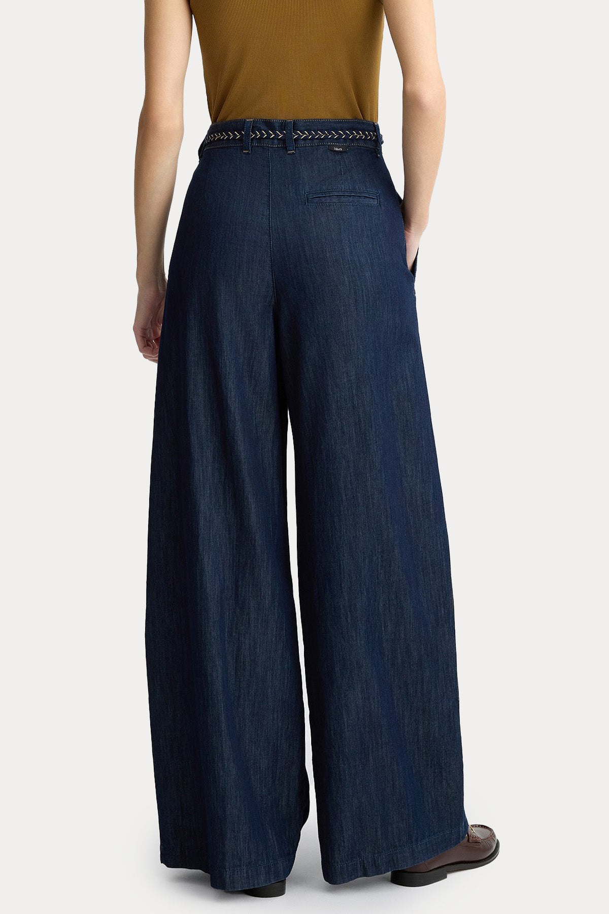Liu Jo Geniş Kesim Yüksek Belli Tek Pileli Jeans-Jeans-Libas