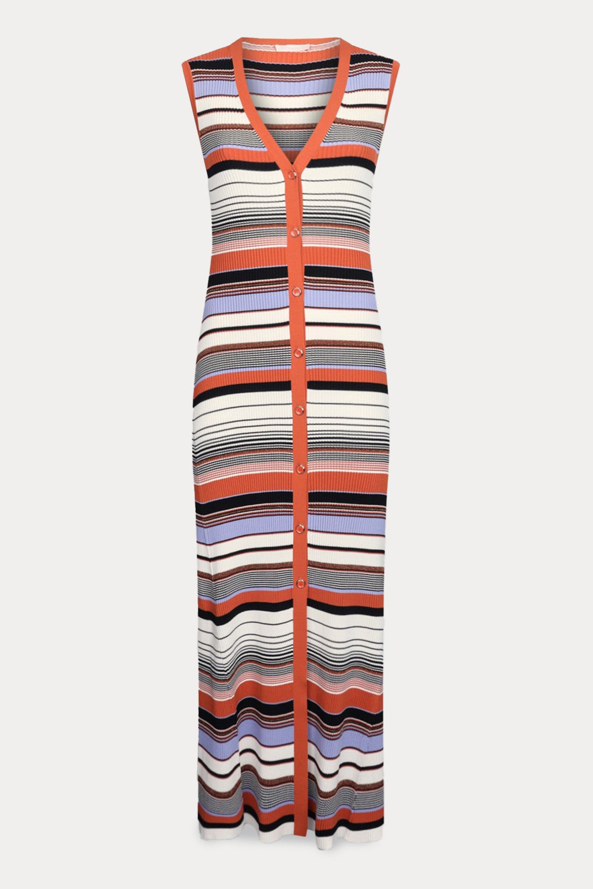 Liu Jo Slim Fit Örgü Maxi Gömlek Elbise