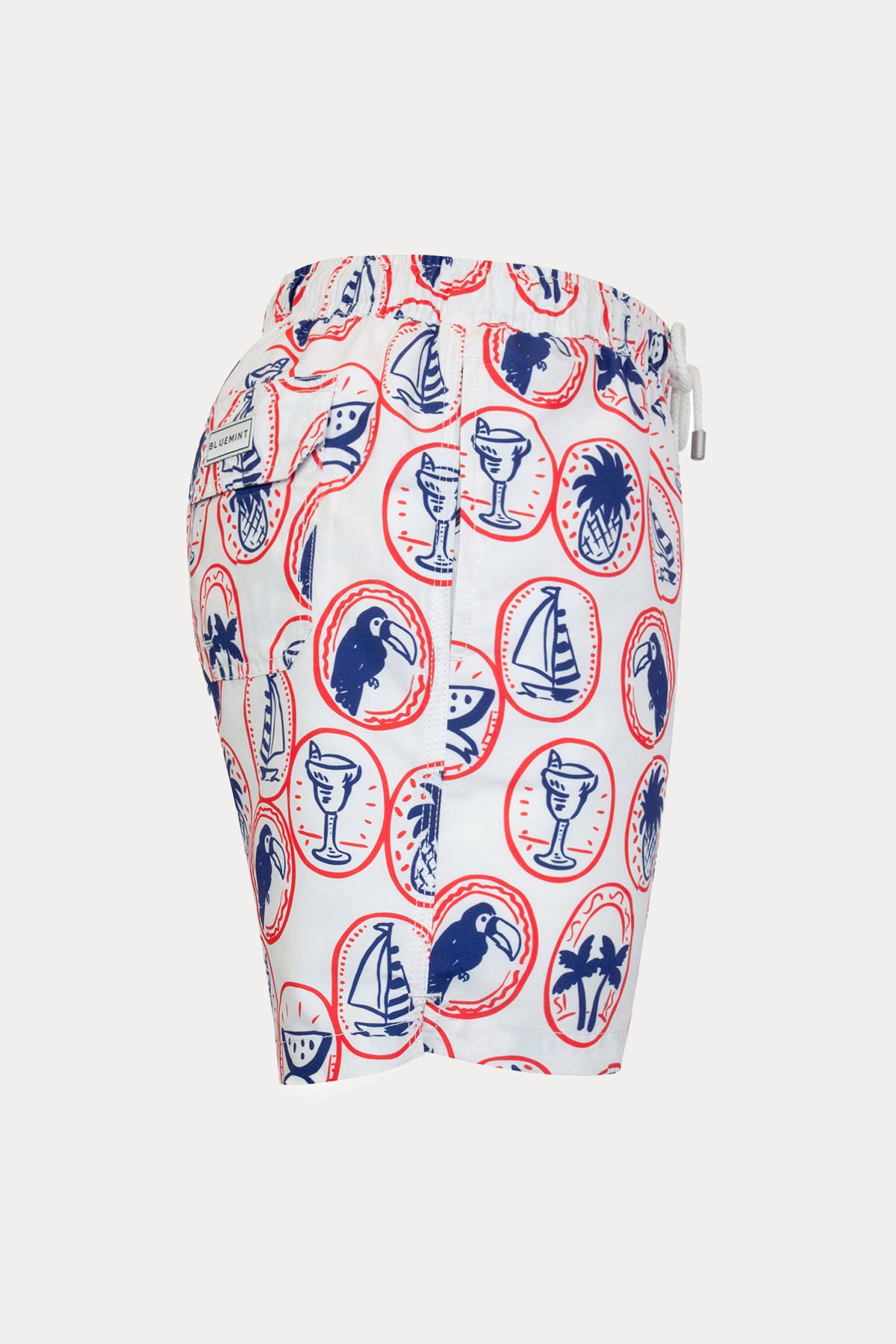 Bluemint Arthus White Patch Şort Mayo