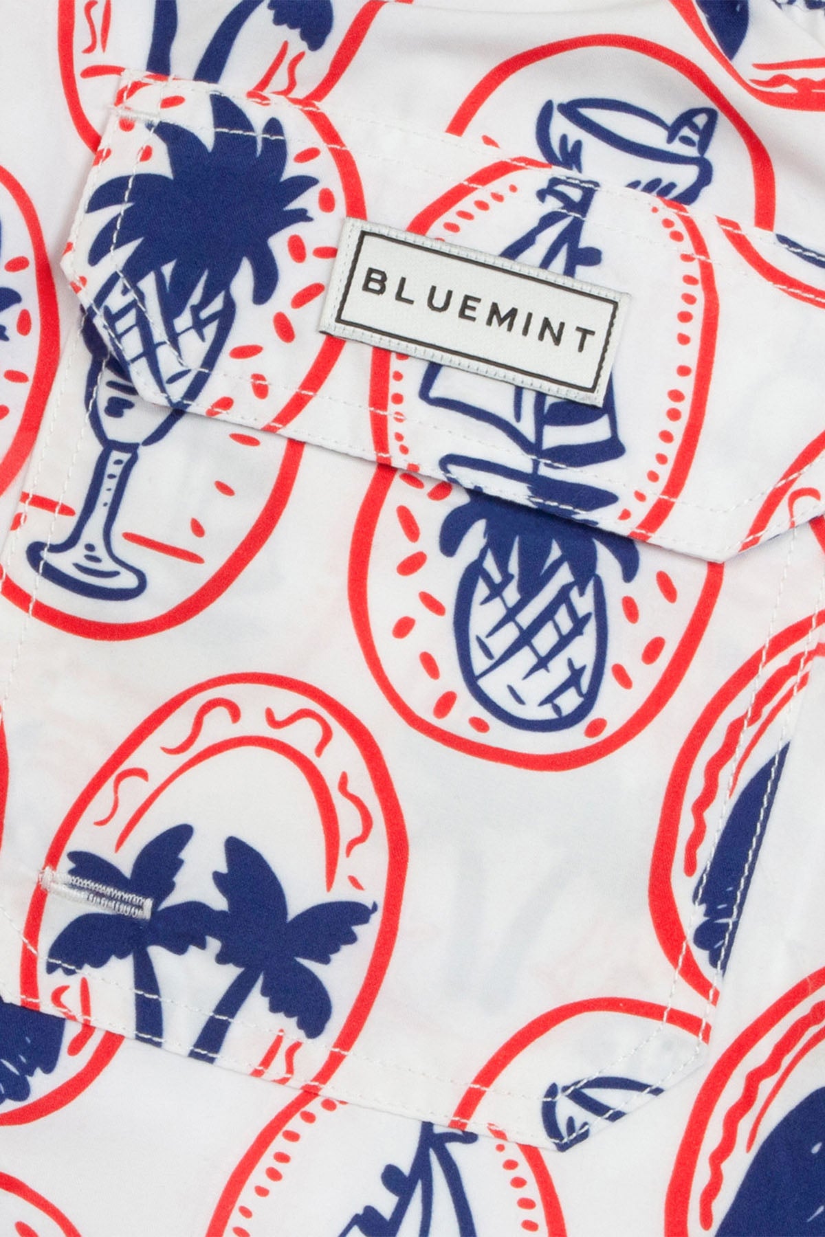 Bluemint Arthus White Patch Şort Mayo