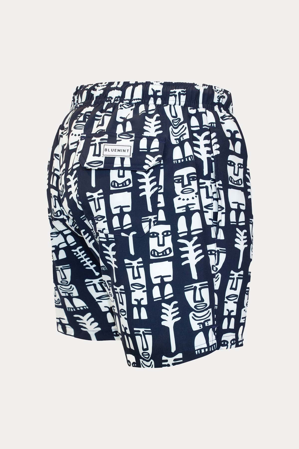 Bluemint Arthus Stretch Navy Mask Şort Mayo