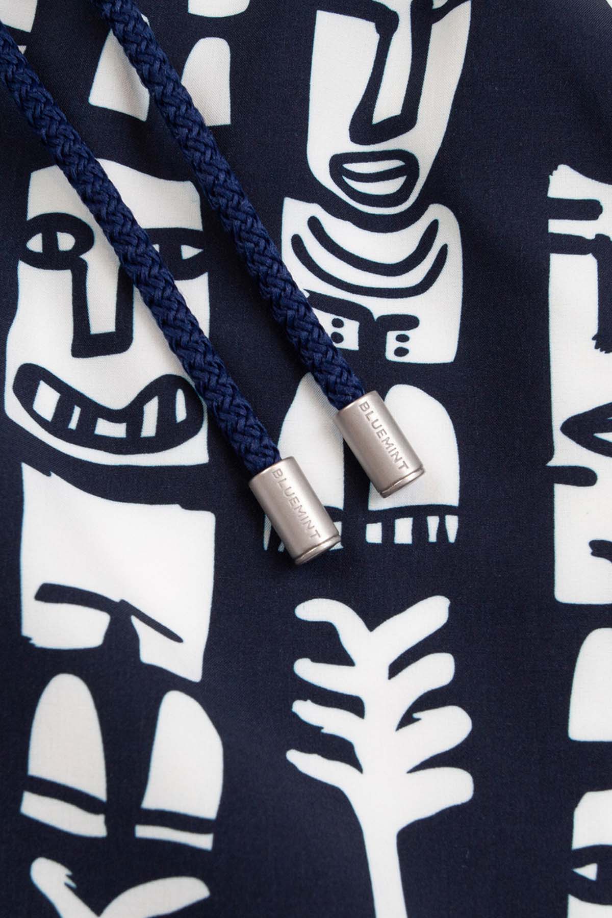 Bluemint Arthus Stretch Navy Mask Şort Mayo