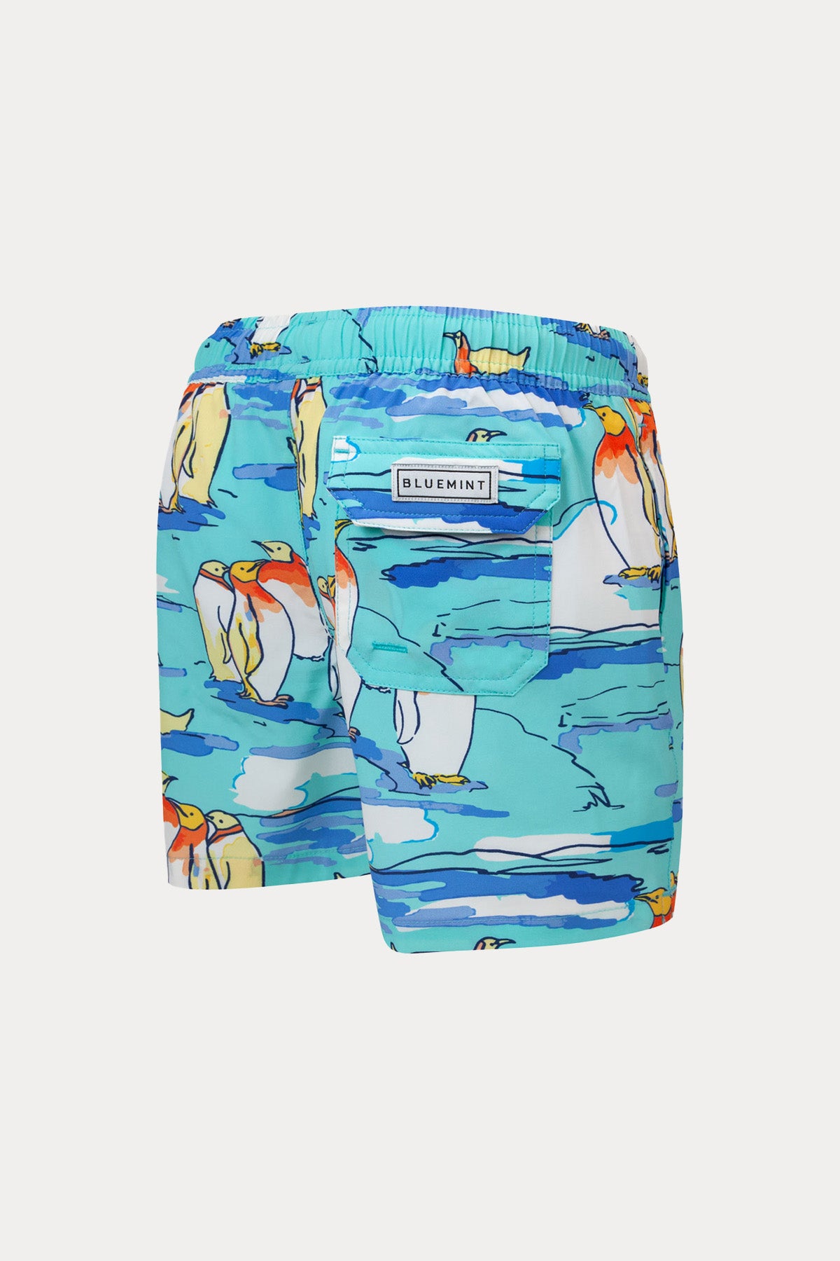 Bluemint Kids Arthus Boy Stretch Green Pengui Şort Mayo