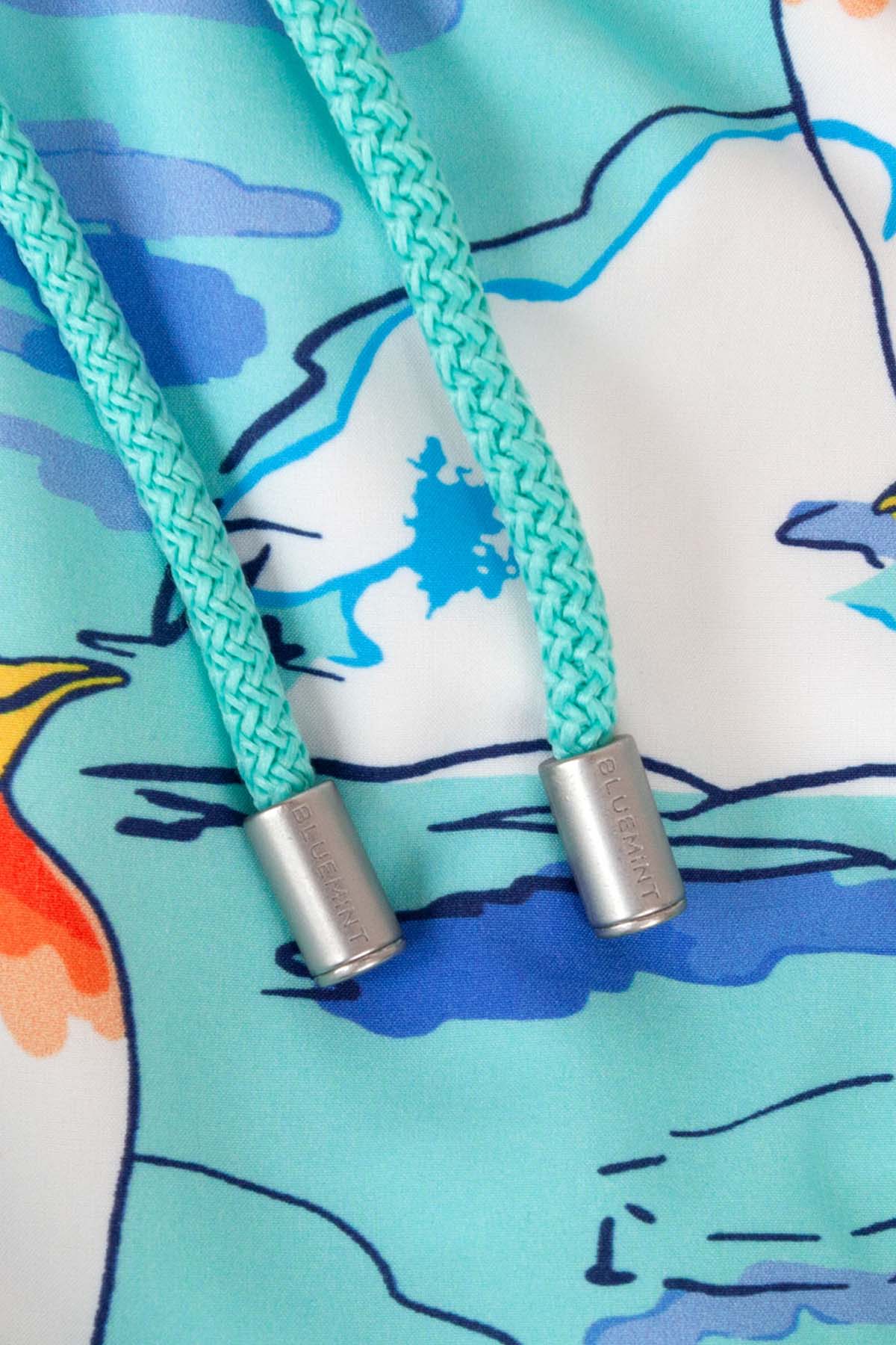 Bluemint Kids Arthus Boy Stretch Green Pengui Şort Mayo