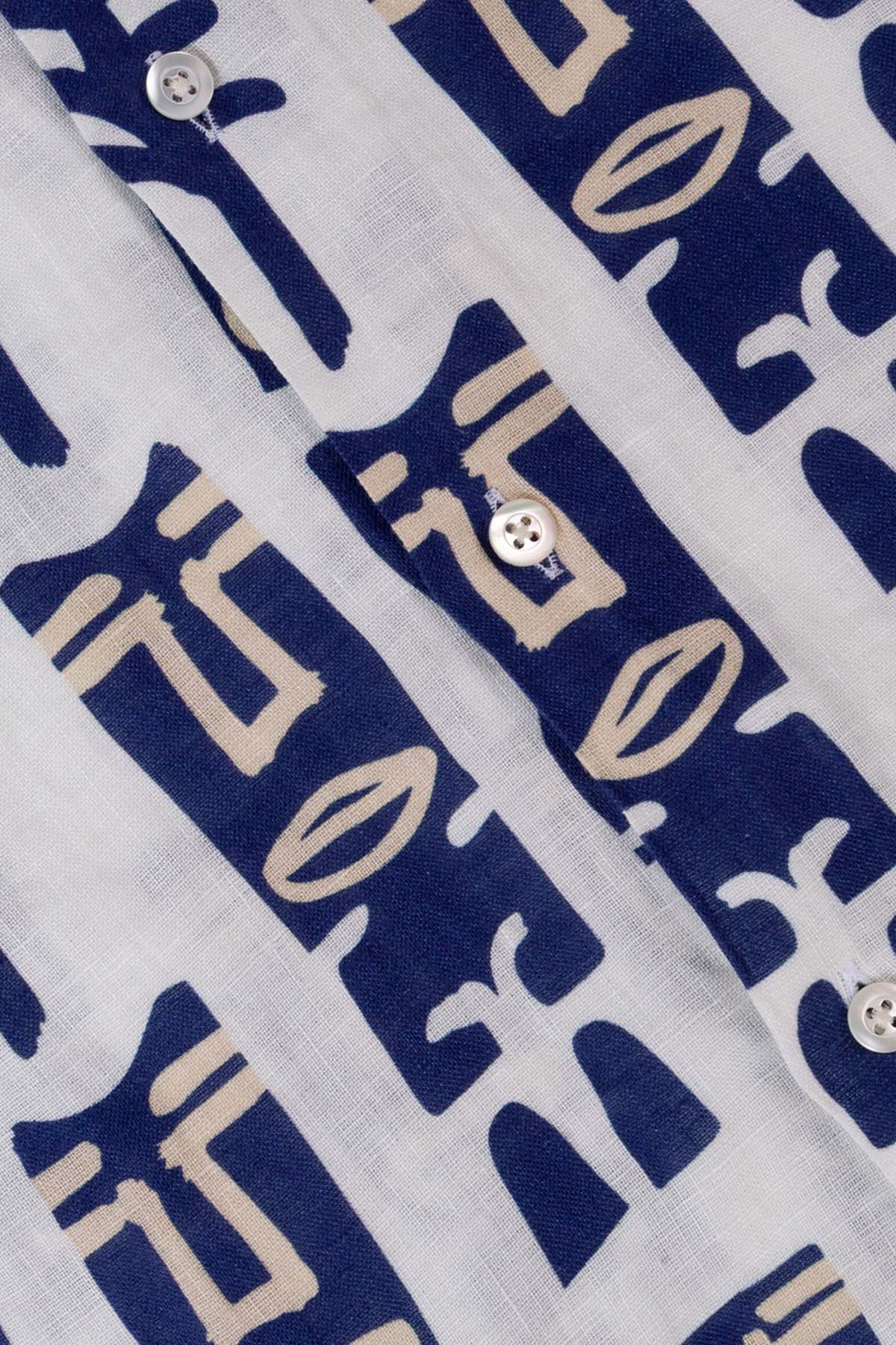 Bluemint Kids 4-8 Yaş Erkek Çocuk Peter Printed Keten Gömlek