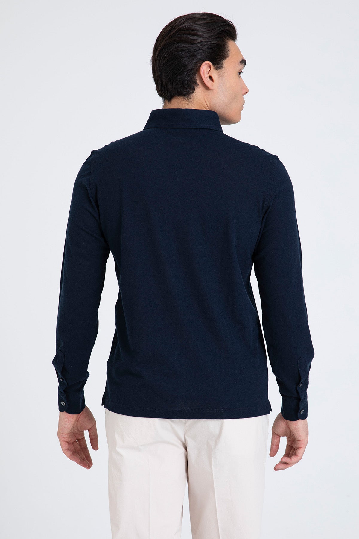 Gran Sasso Yarım Patlı İtalyan Yaka T-shirt Gömlek