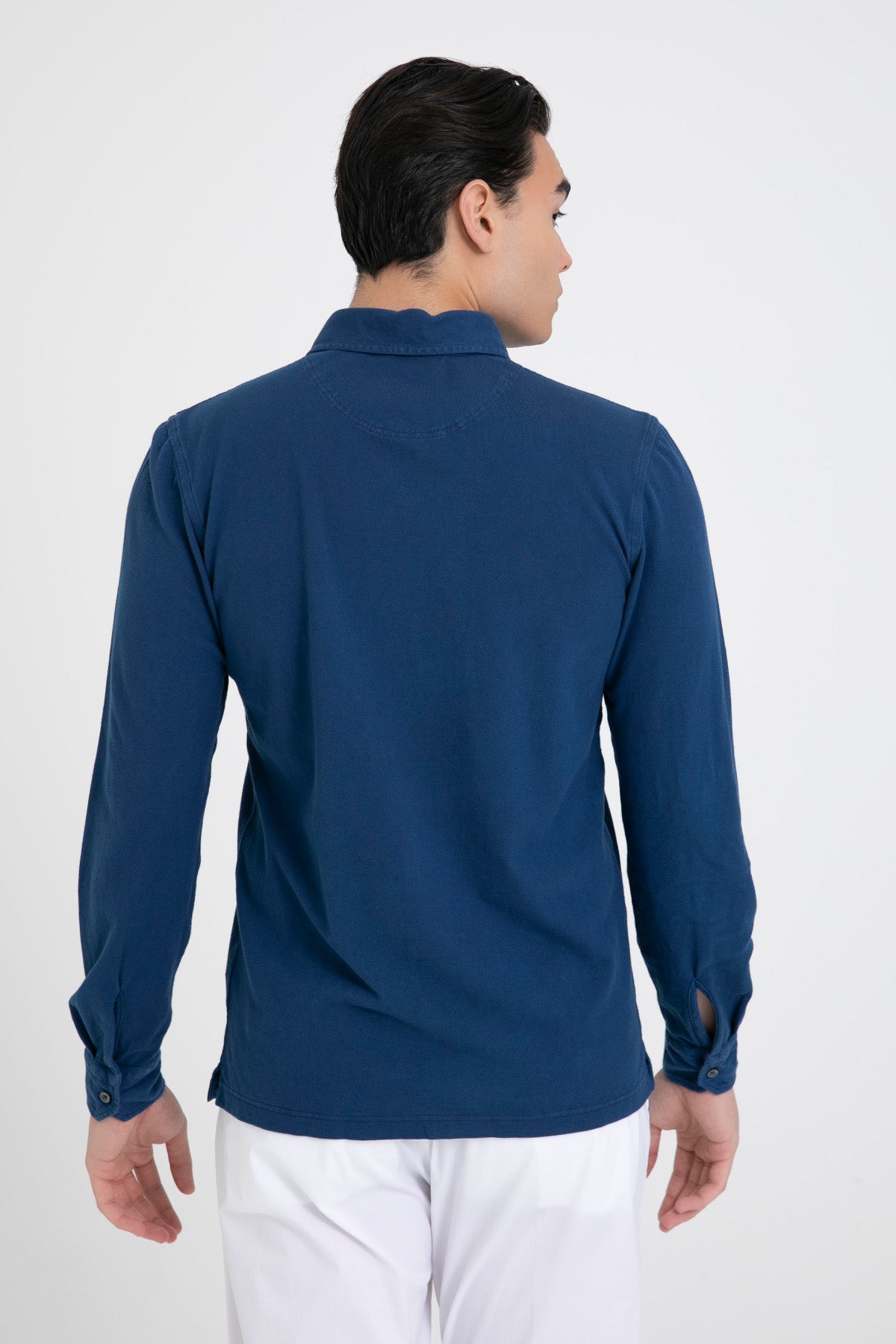 Gran Sasso Penye Kumaş Klasik Yaka Gömlek