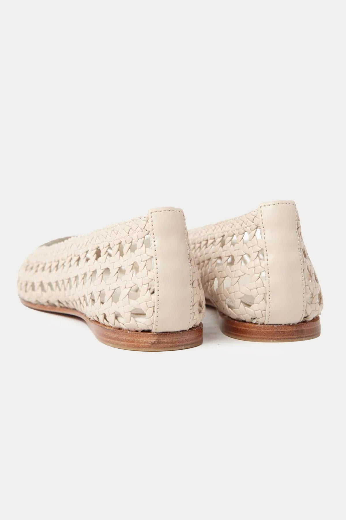 Paloma Barcelo Shell Örgü Deri Babet Ayakkabı