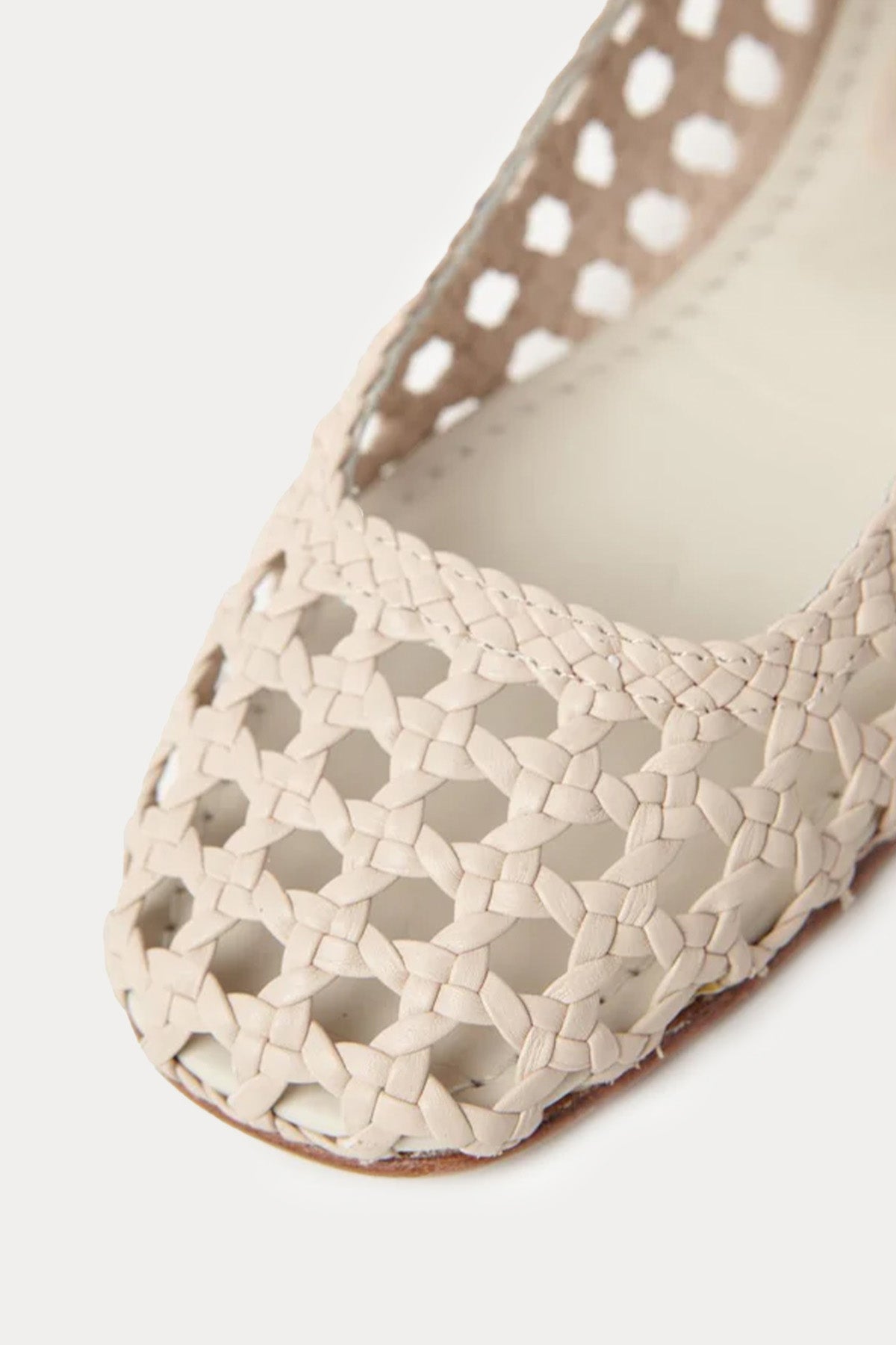 Paloma Barcelo Shell Örgü Deri Babet Ayakkabı