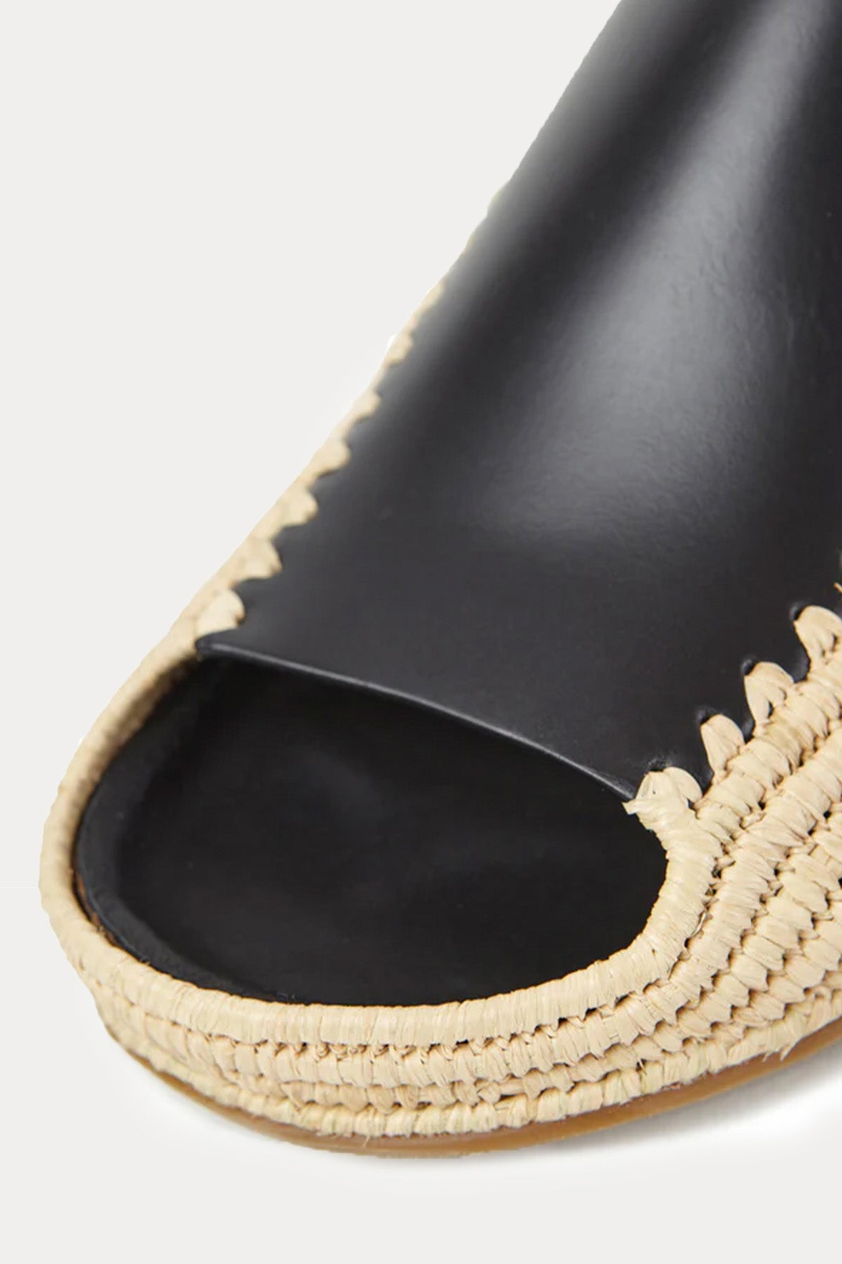 Paloma Barcelo Leo Hasır Örgülü Deri Terlik