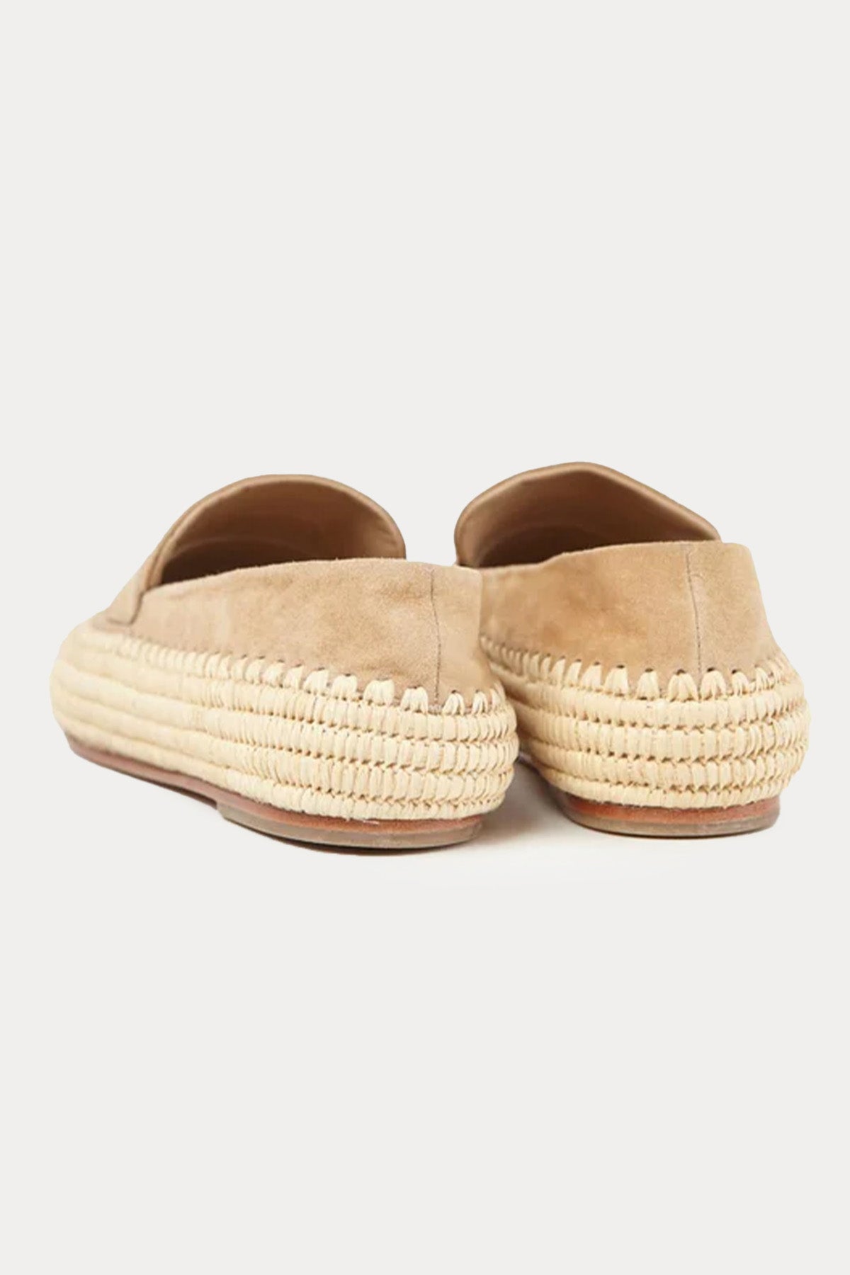 Paloma Barcelo Billie Hasır Örgülü Süet Loafer Ayakkabı
