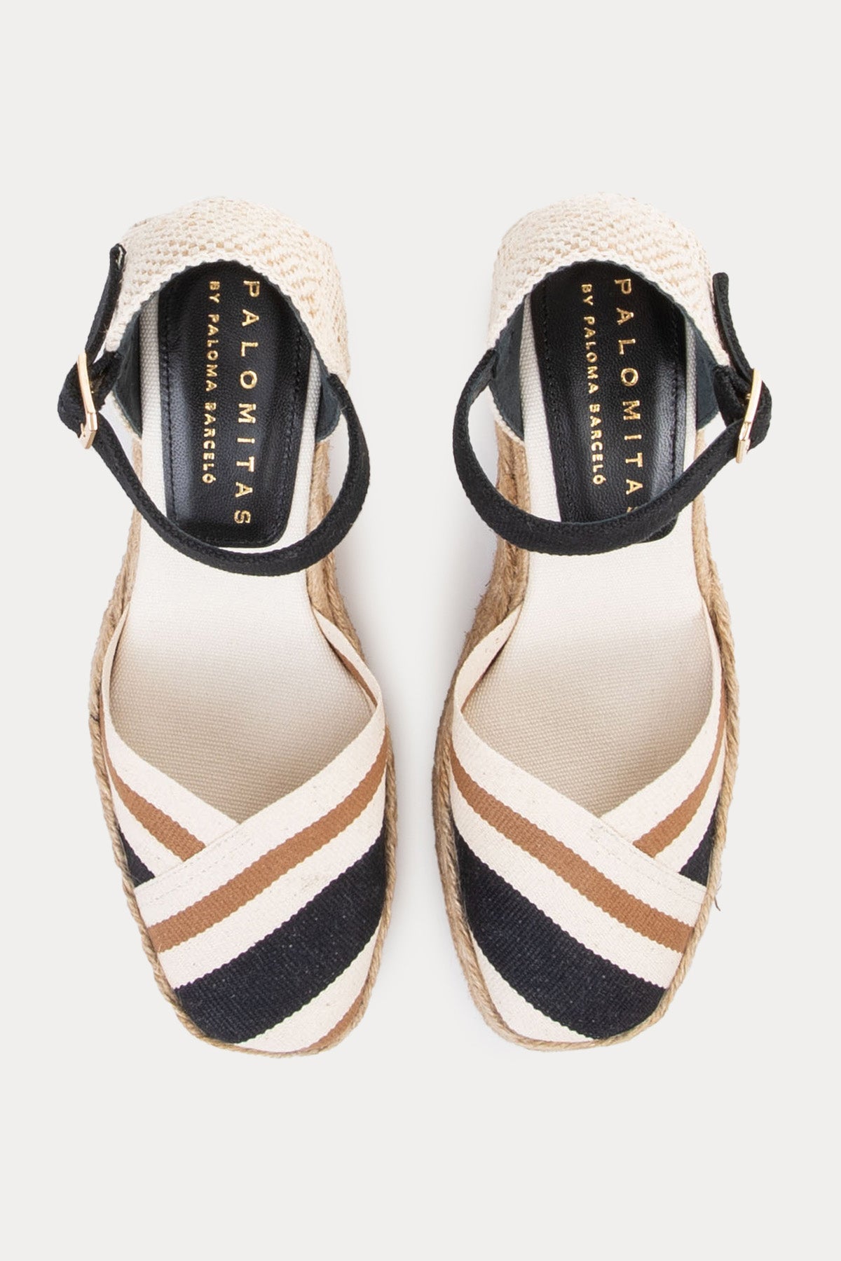 Paloma Barcelo Sicily Hasır Örgülü Kanvas Kumaş Sandalet
