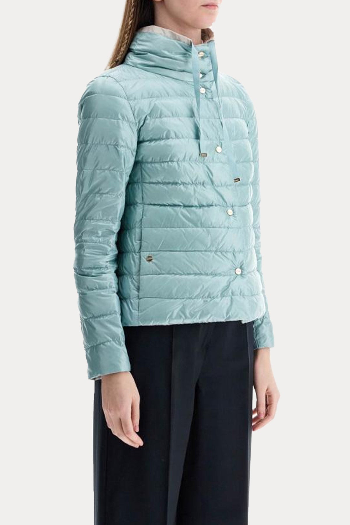Herno Relaxed Fit Çift Taraflı Puffer Mont