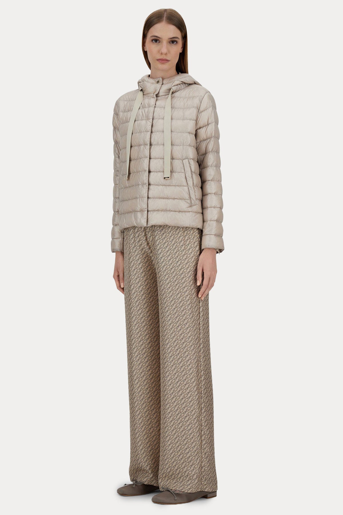 Herno Relaxed Fit Kapüşonlu Puffer Mont