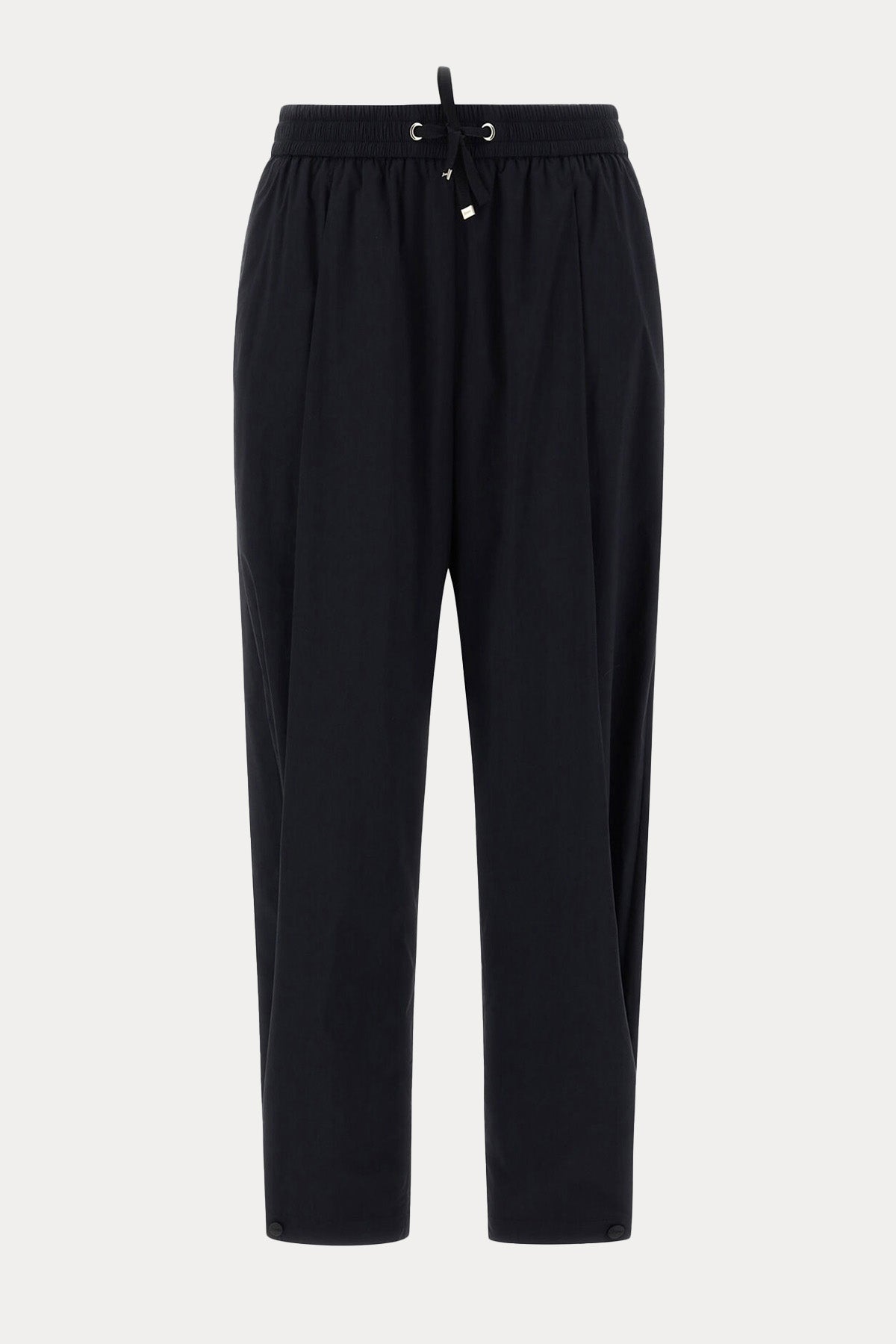 Herno Beli Lastikli Pileli Yüksek Bel Pantolon