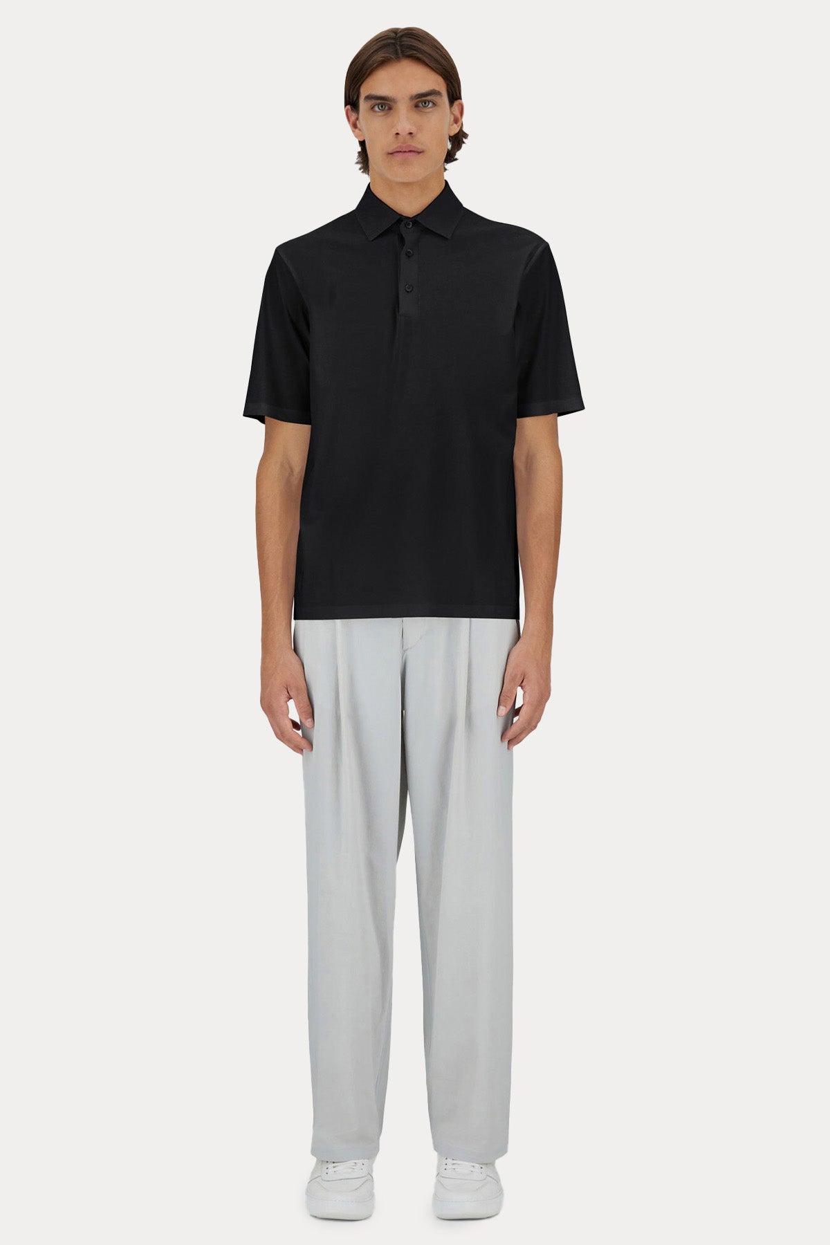 Herno Regular Fit Polo Yaka Streç T-shirt