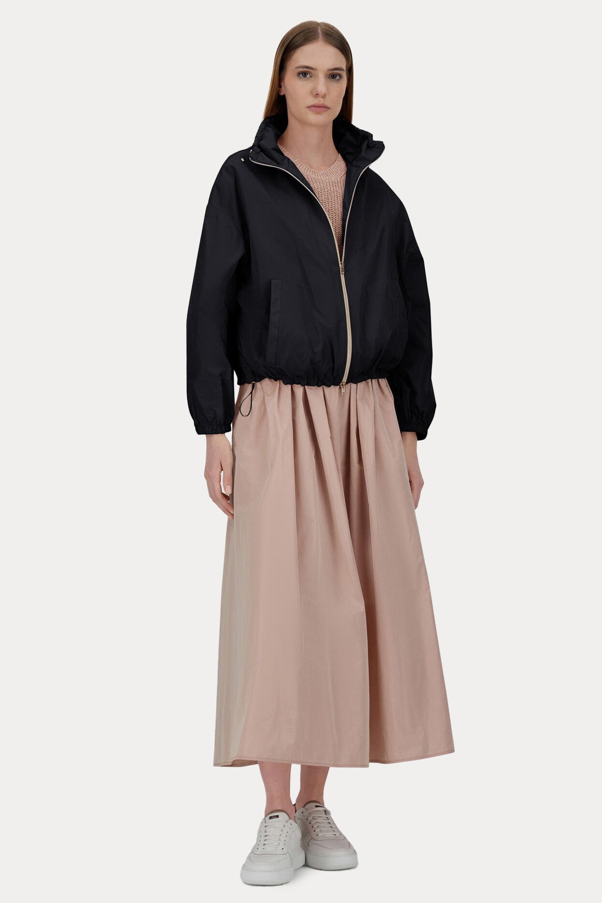 Herno Relaxed Fit Yakası Büzgülü Ceket