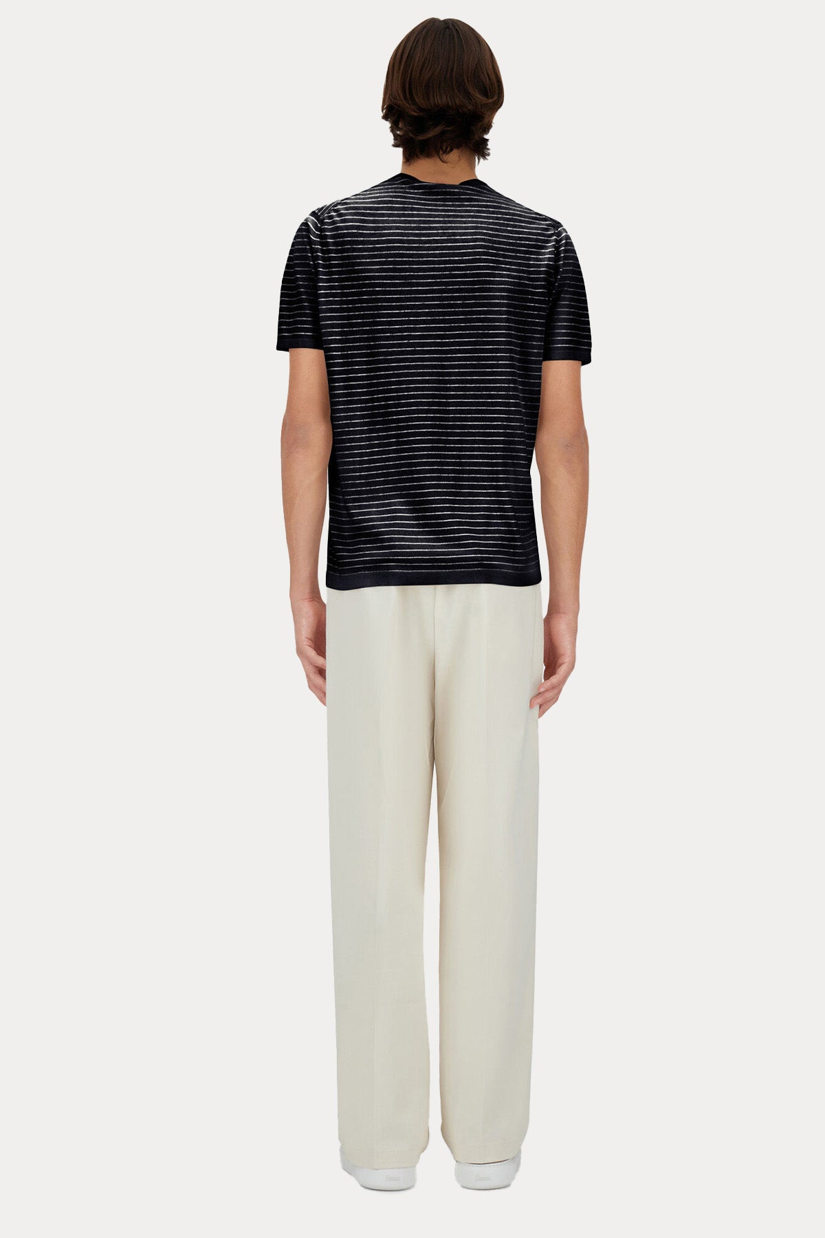 Herno Regular Fit Çizgili İnce Örgü Triko