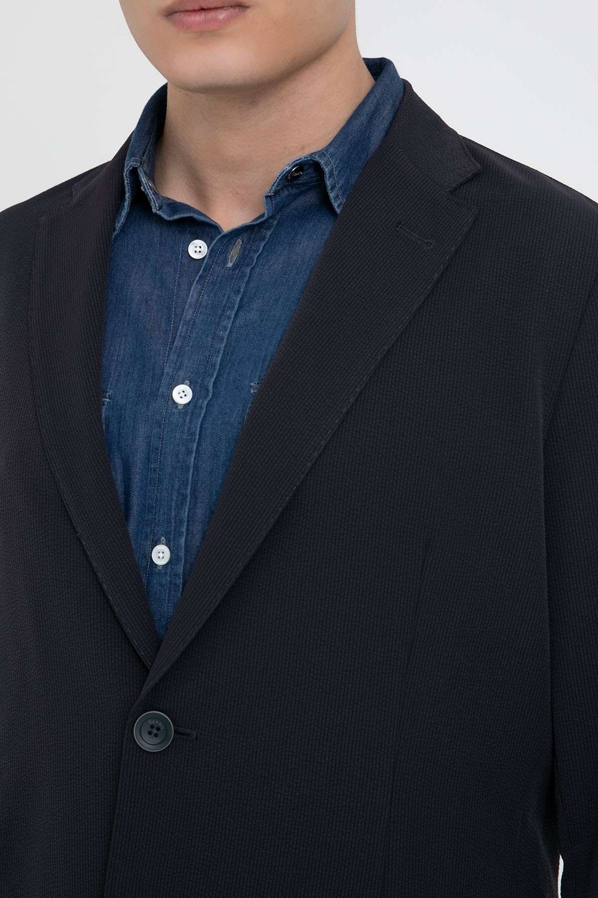 Herno Dokulu Kumaş Blazer Ceket