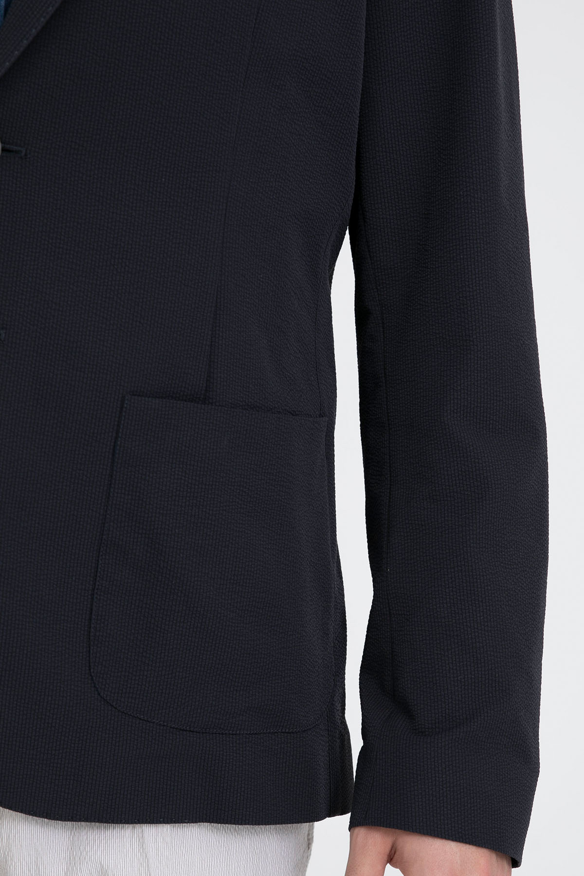 Herno Dokulu Kumaş Blazer Ceket