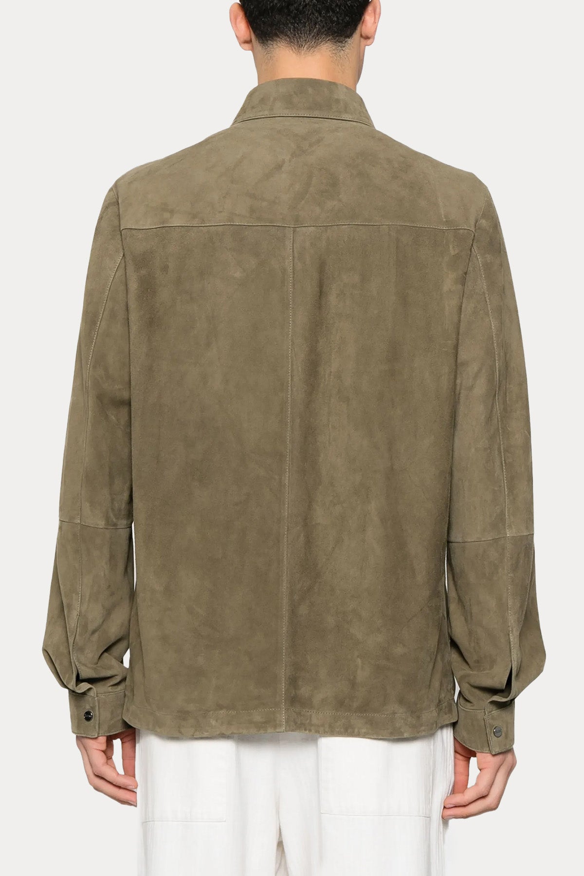 Herno Regular Fit Süet Deri Ceket