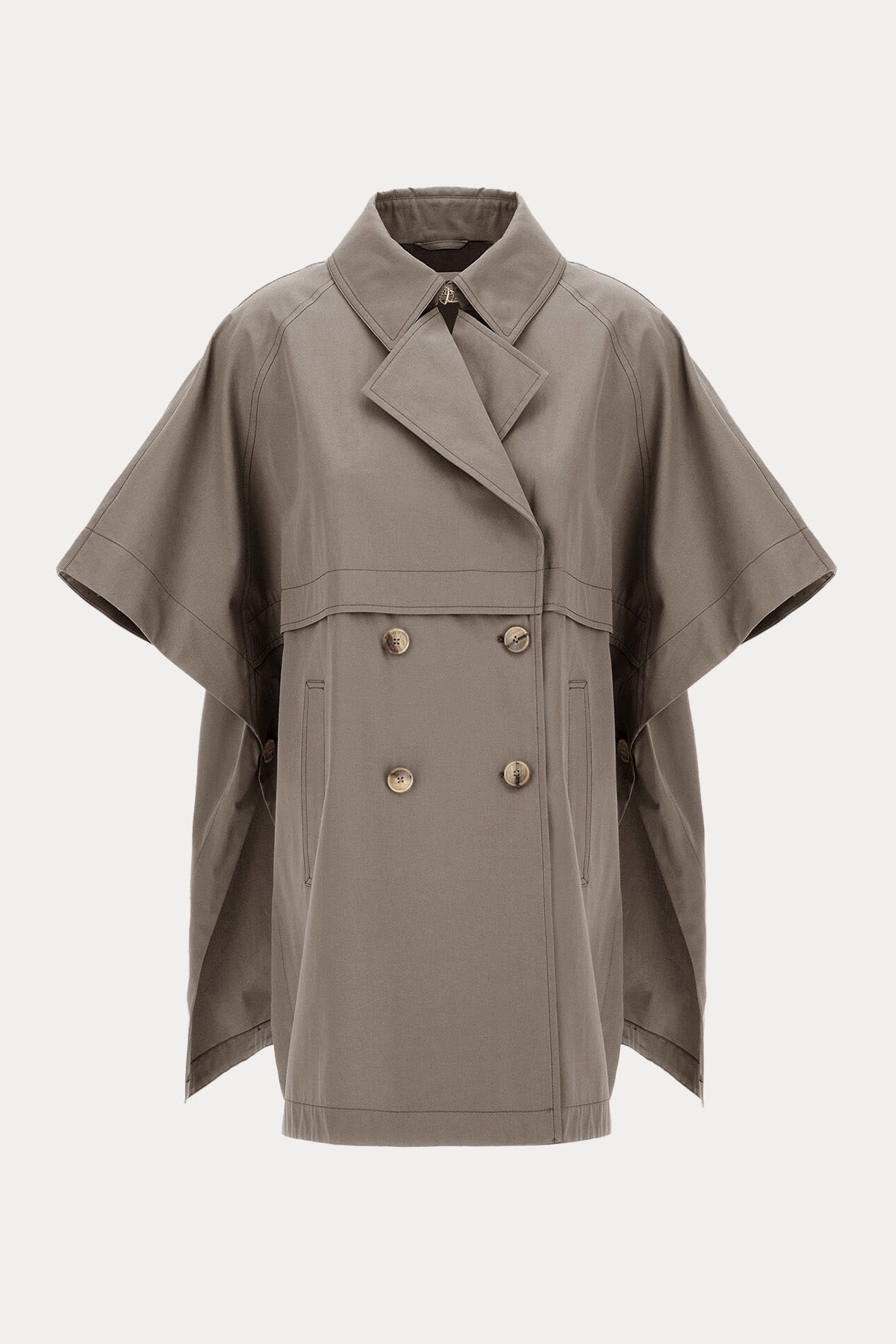 Herno Geniş Kesim Yarasa Kol Kruvaze Trençkot