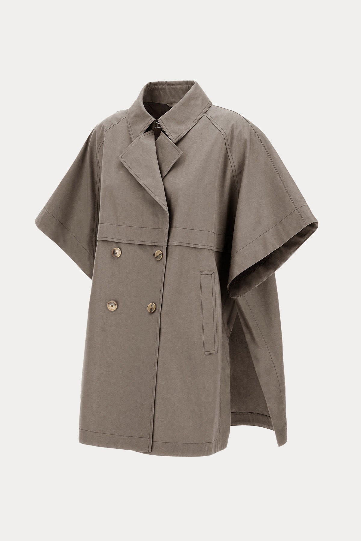 Herno Geniş Kesim Yarasa Kol Kruvaze Trençkot