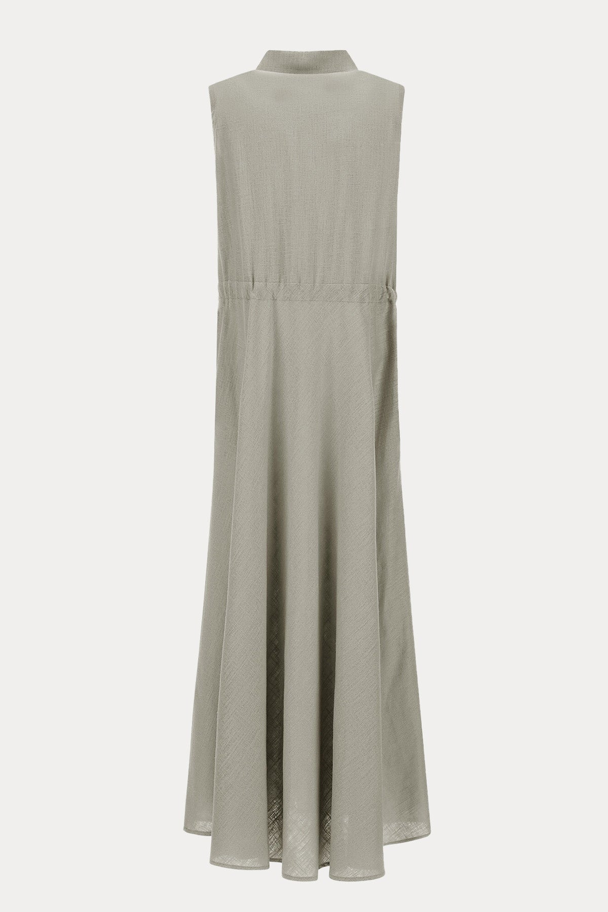 Herno Regular Fit Maxi Keten Elbise