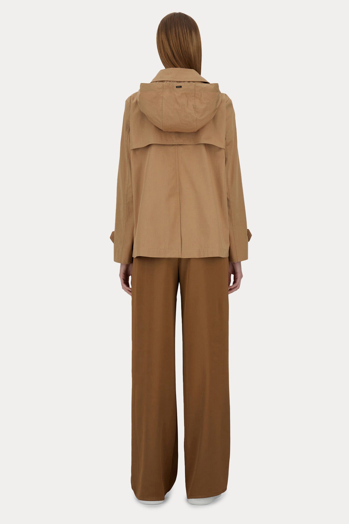 Herno Regular Fit Kapüşonlu Kruvaze Trençkot