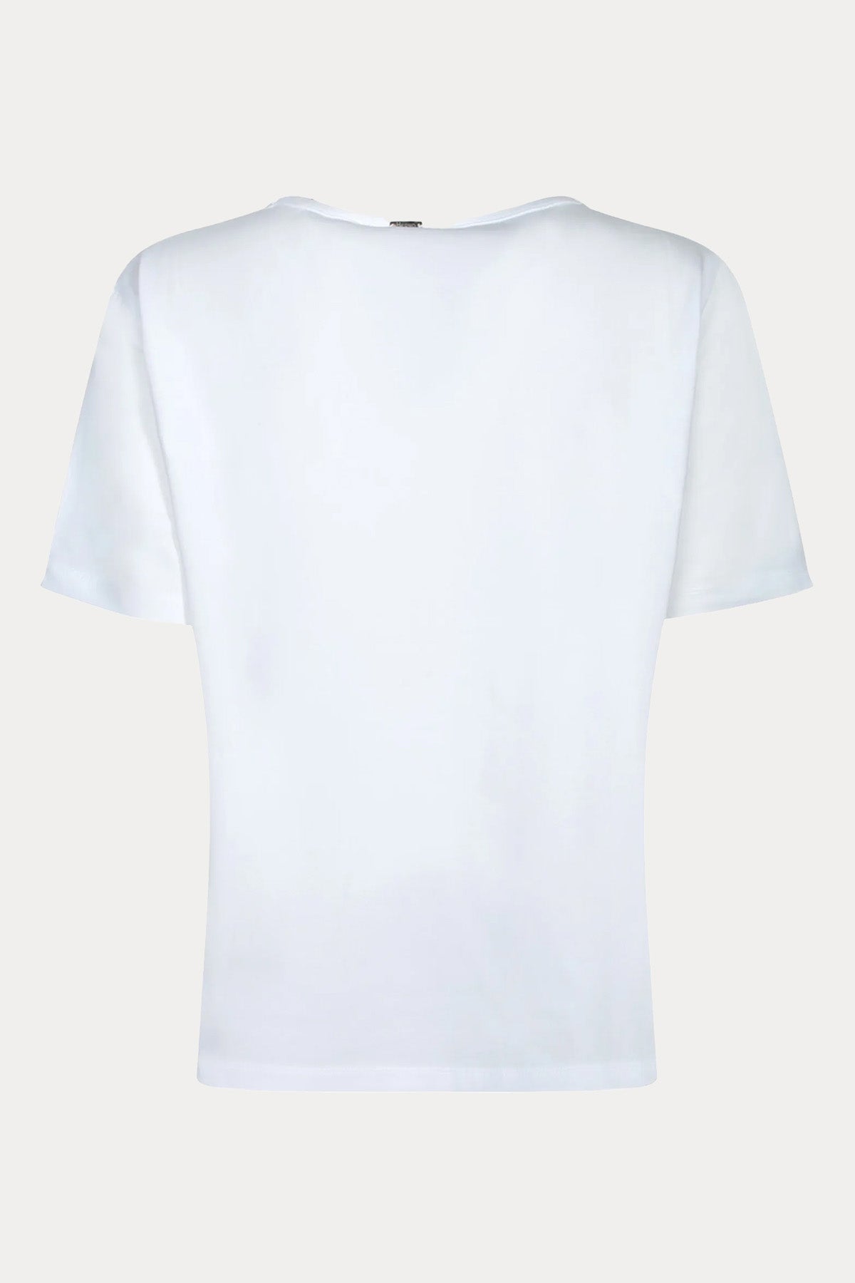 Herno Regular Fit Parlak Logolu Yuvarlak Yaka T-shirt