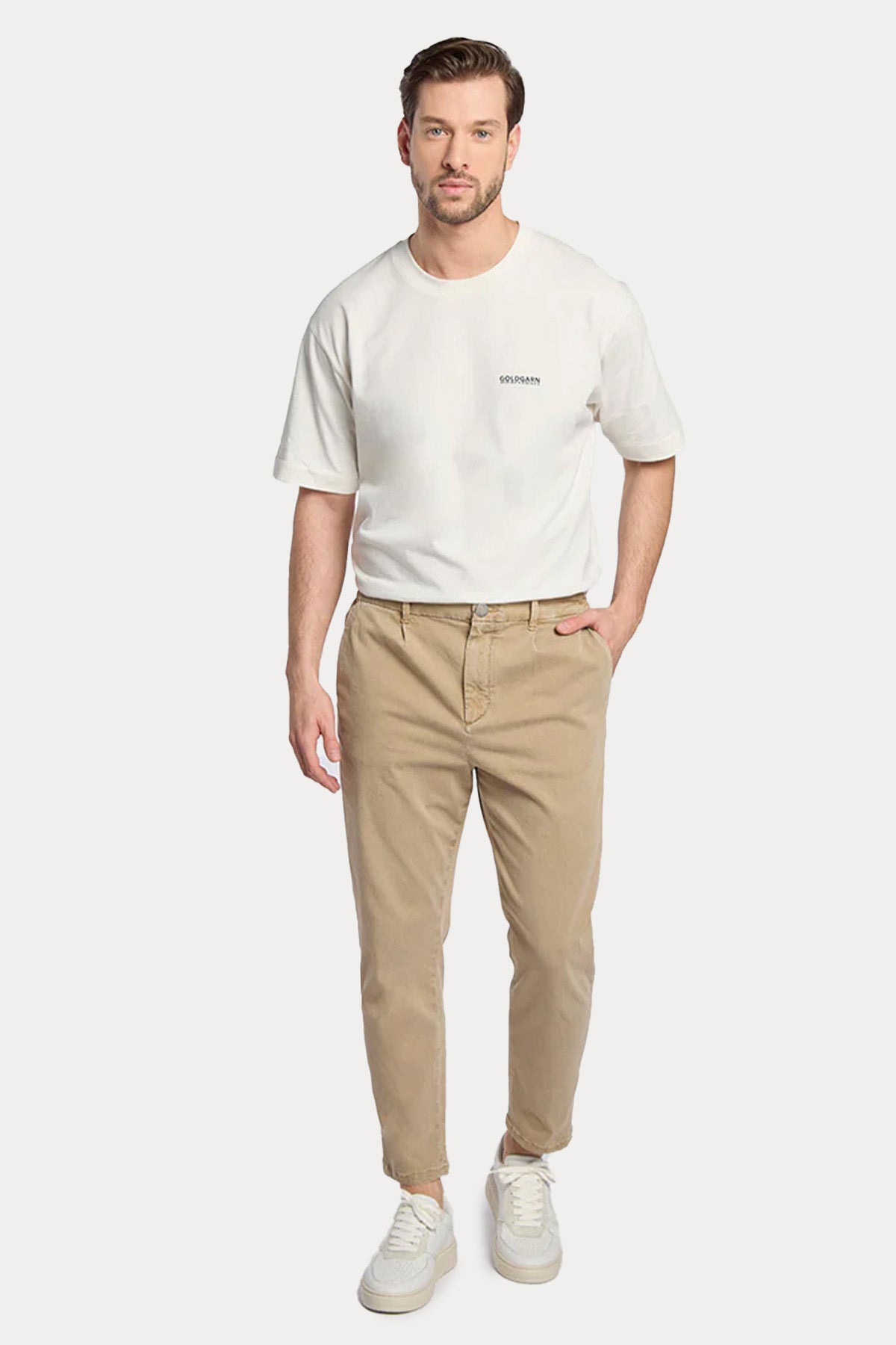 Goldgarn Hafen Cool Fit Tek Pile Beli Lastikli Pantolon-Pantolon-Libas