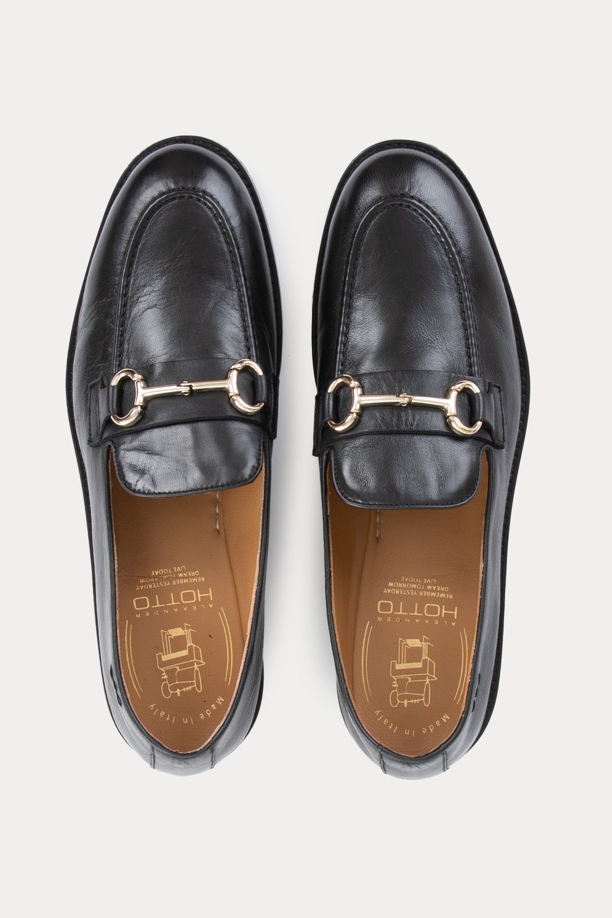 Alexander Hotto Metal Tokalı Deri Loafer Ayakkabı