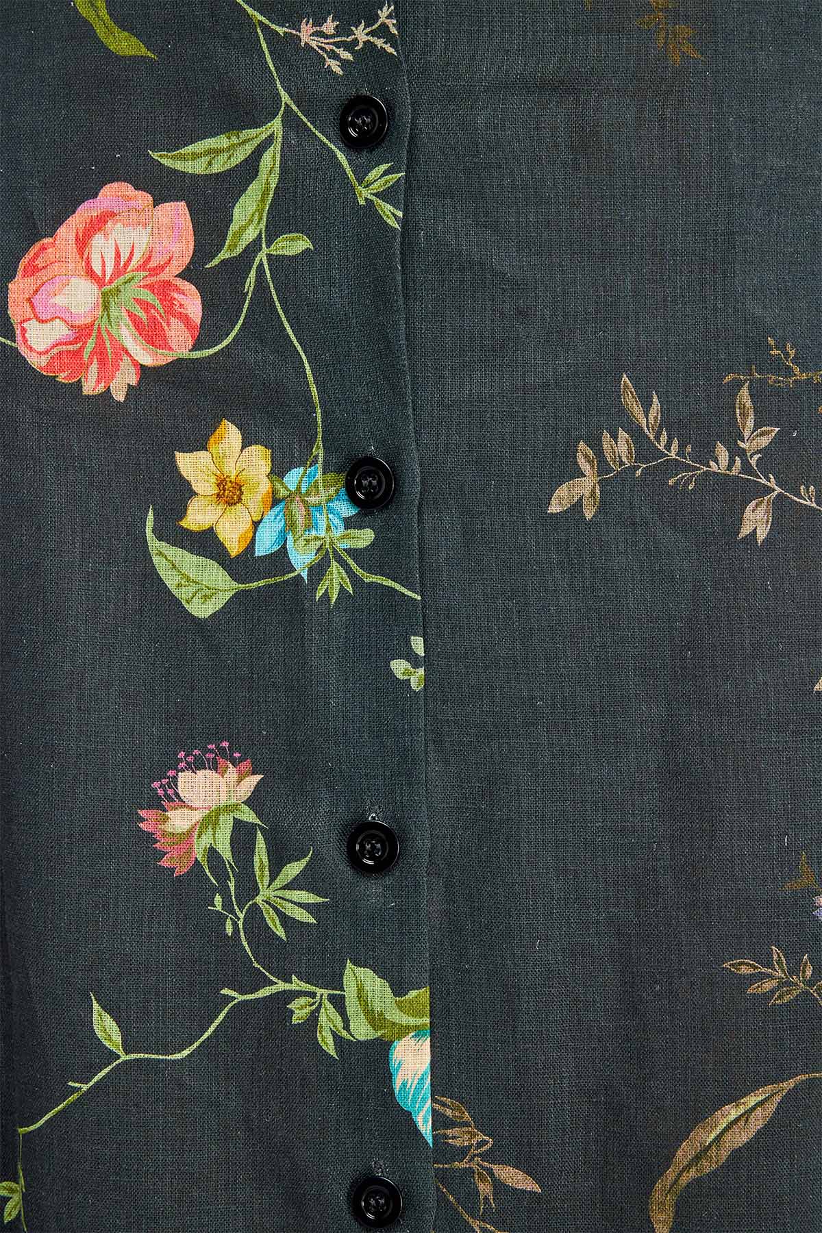 Semicouture Keten Midi Etek