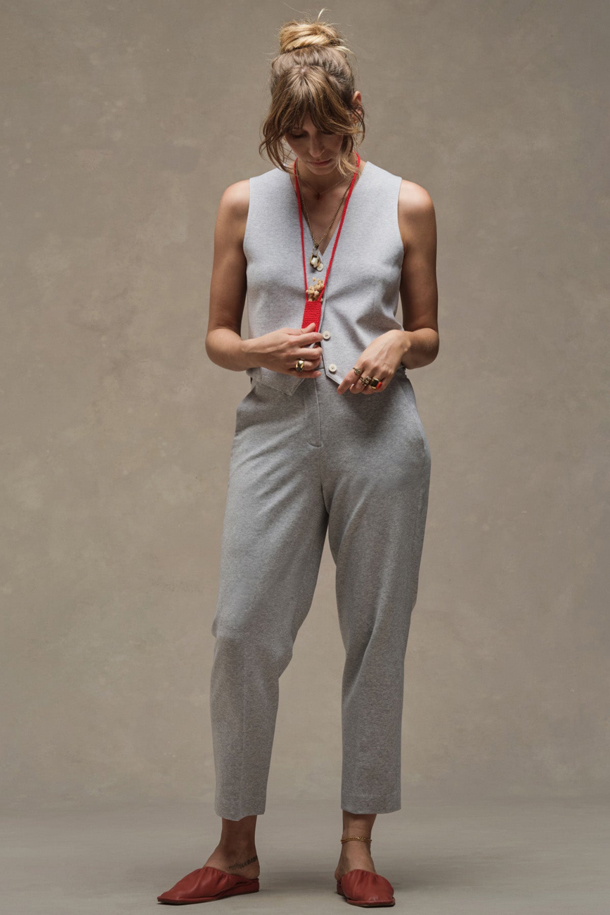 Circolo 1901 V Yaka Streç Yelek