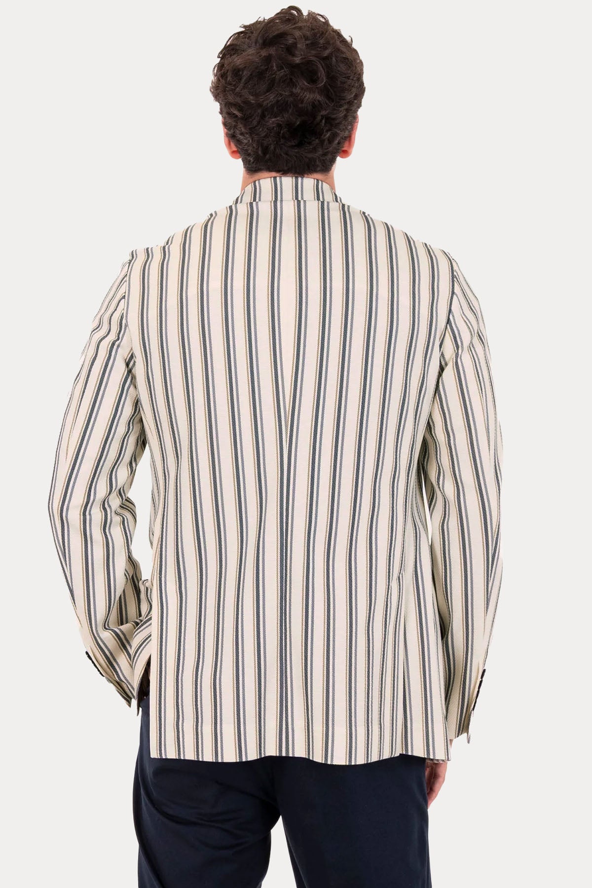 Circolo 1901 Spor Cepli Çizgili Blazer Ceket