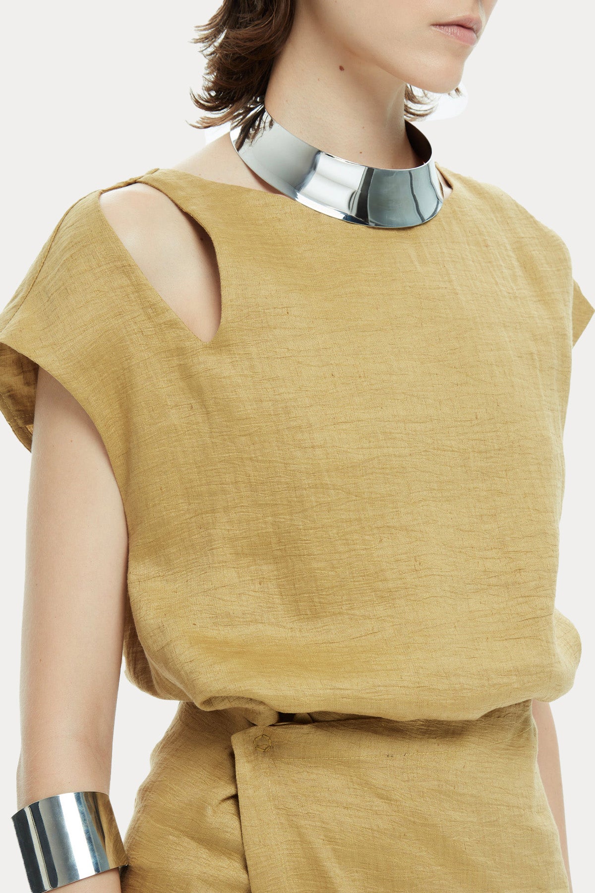 Ixos Keten Mini Elbise