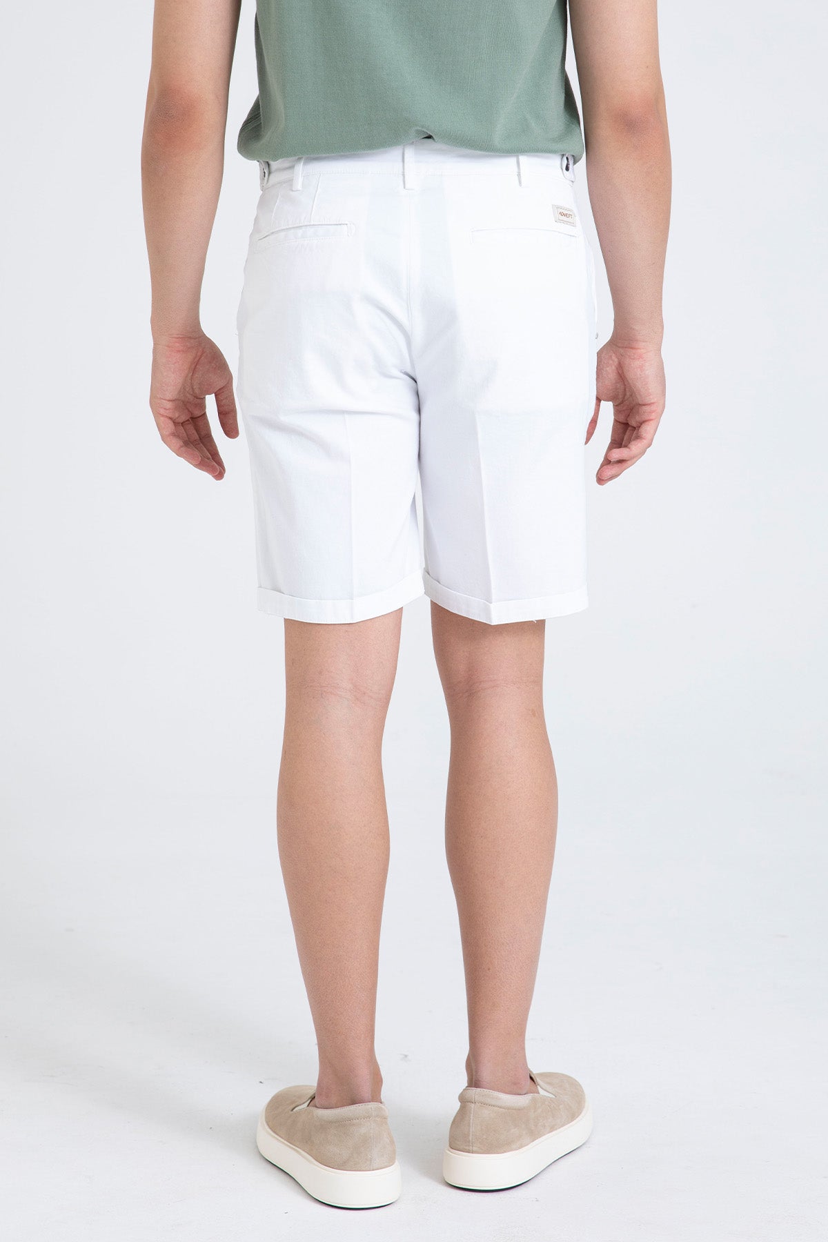 40 Weft Davidbe Regular Fit Yandan Cepli Şort