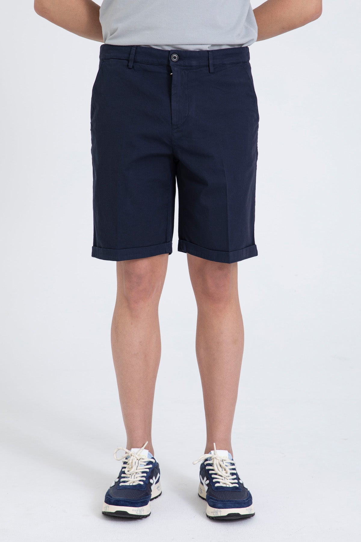 40 Weft Davidbe Regular Fit Yandan Cepli Şort