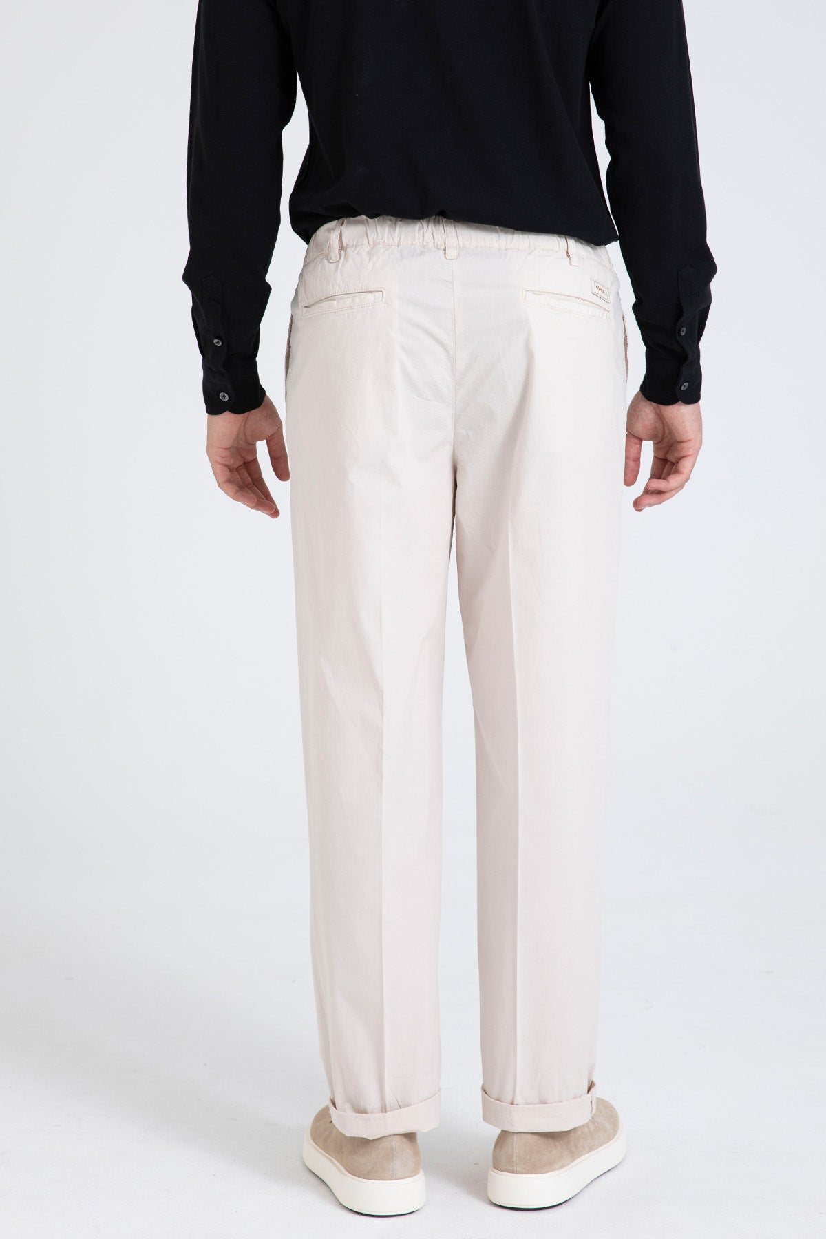 40 Weft Mike Beli Lastikli Tek Pile Yandan Cepli Pantolon