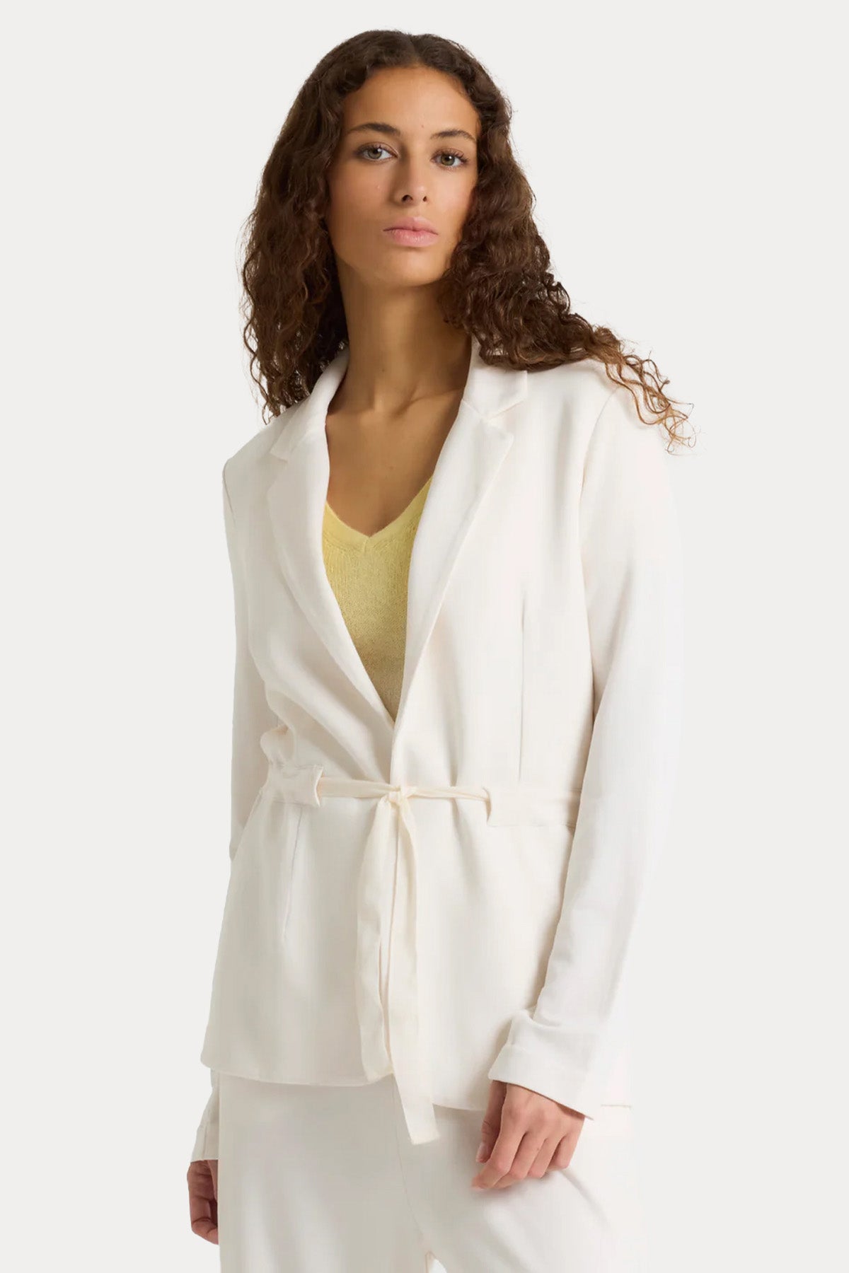 Majestic Örgü Triko Blazer Ceket-Ceket-Libas