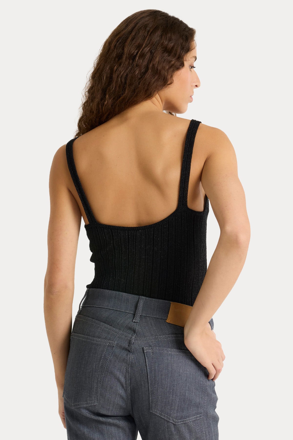 Majestic İnce Örgü Askılı Bluz