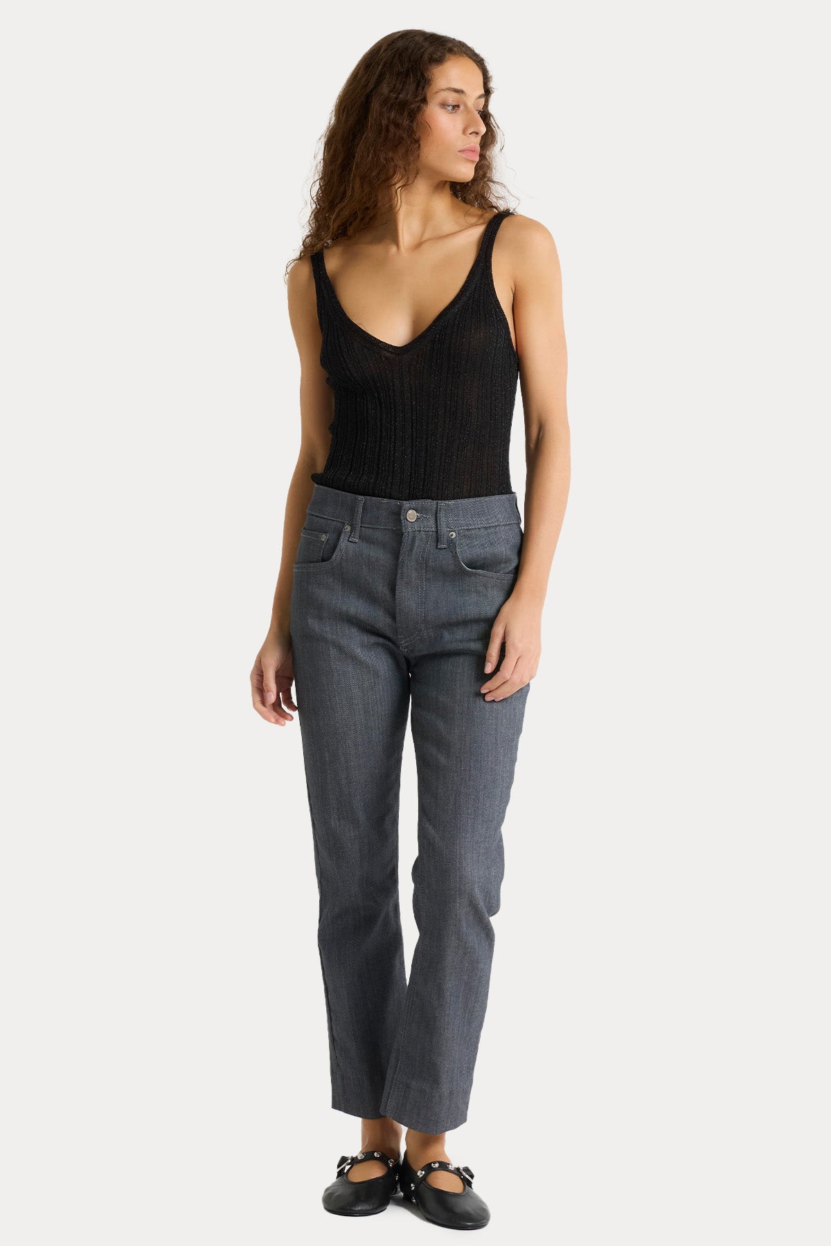 Majestic İnce Örgü Askılı Bluz