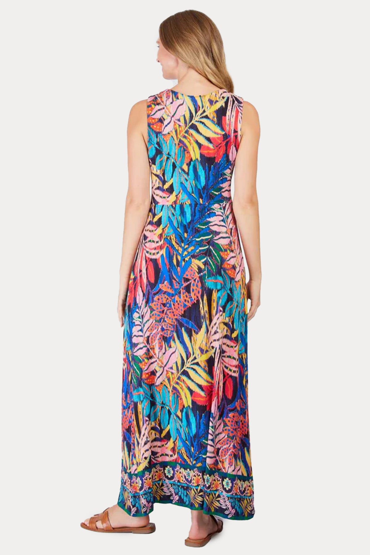 Rene Derhy Perruche Renkli Desenli Maxi Elbise