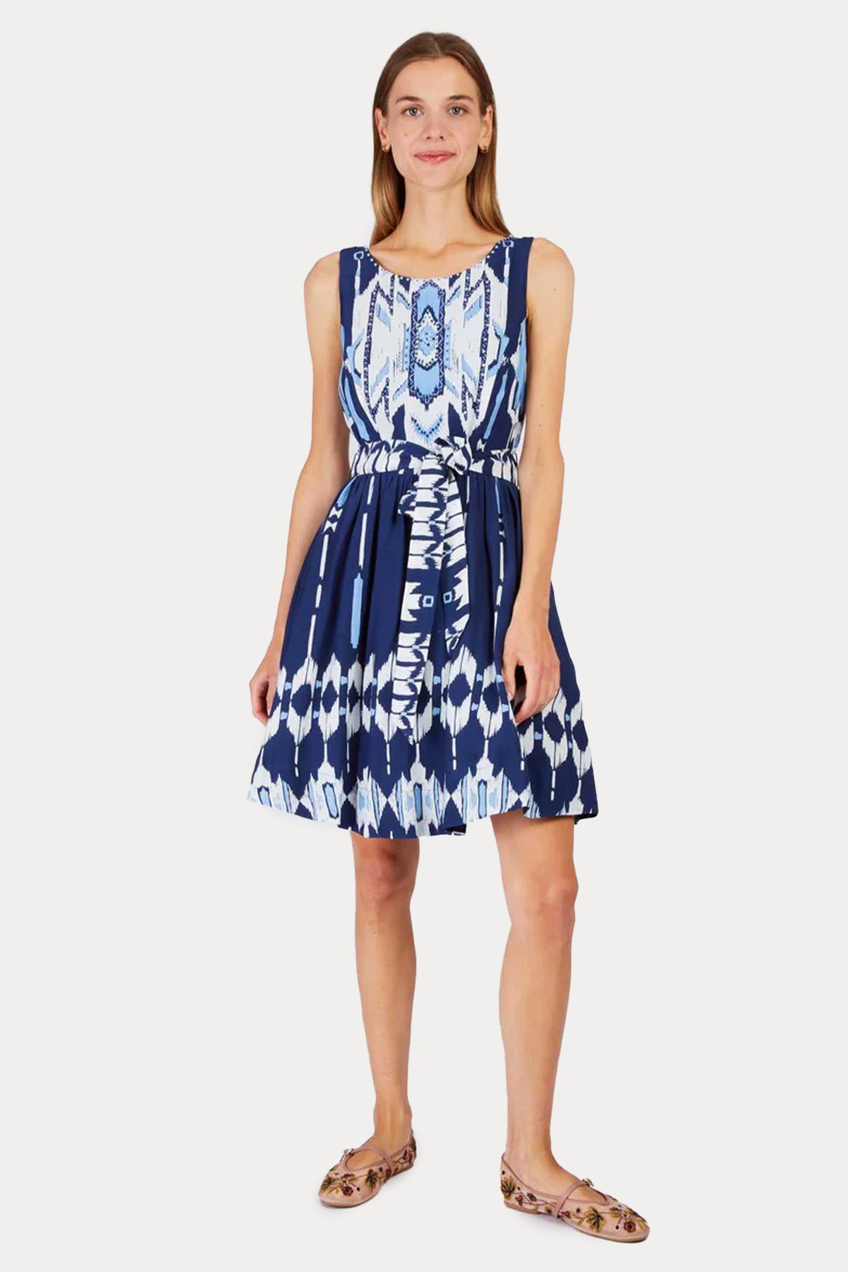 Rene Derhy Pyrenees Kuşaklı Mini Elbise