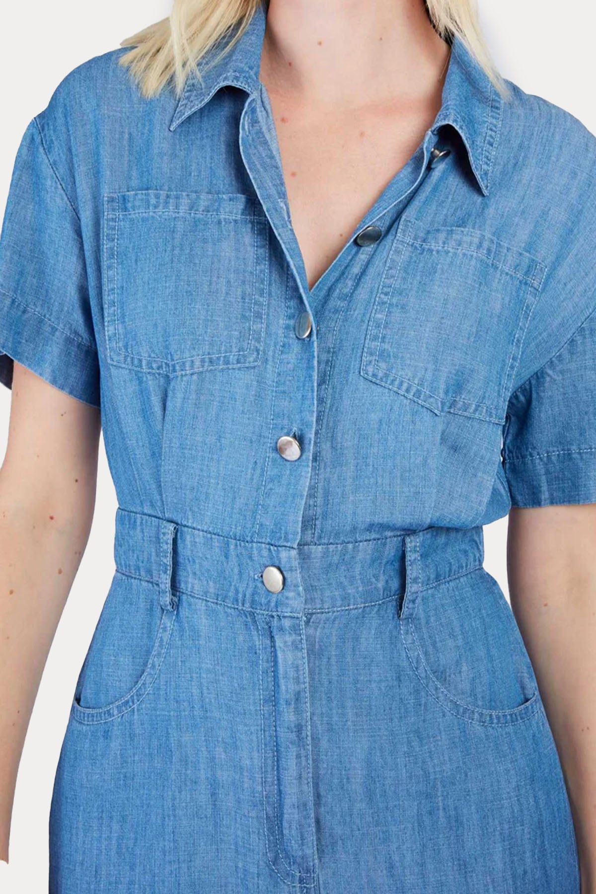 Rene Derhy Carigan Spor Cepli Midi Gömlek Elbise