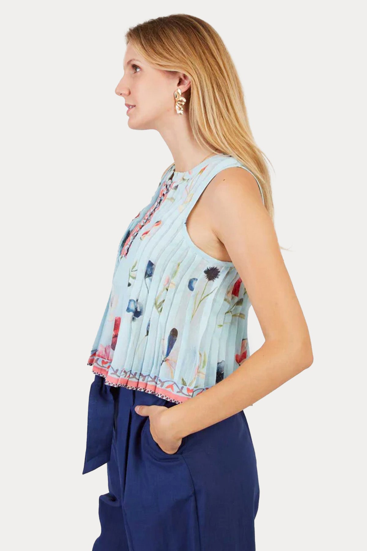 Rene Derhy Lindsey Pileli Bluz